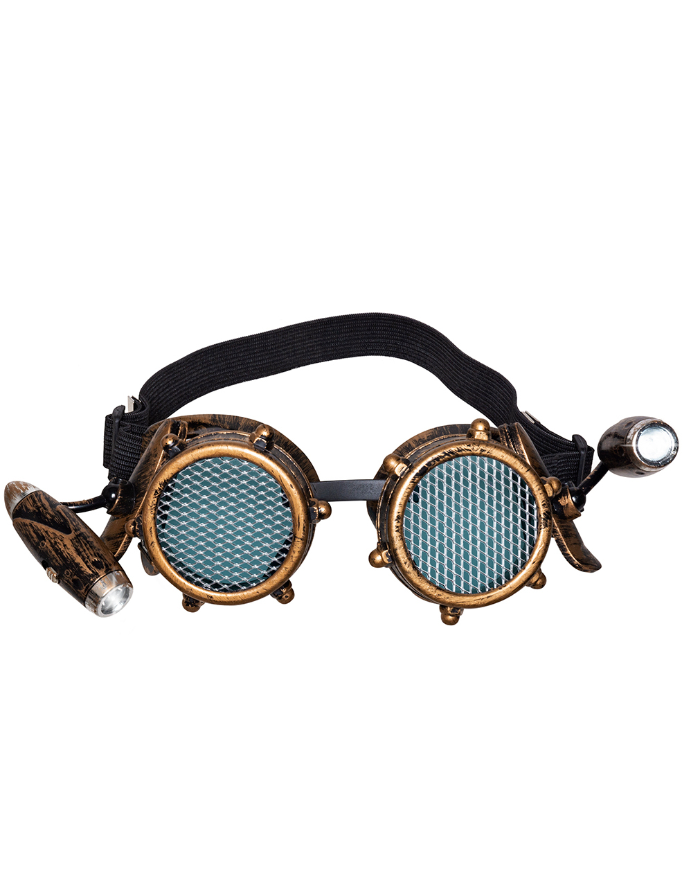 Lunettes avec lumière frontale steampunk adulte