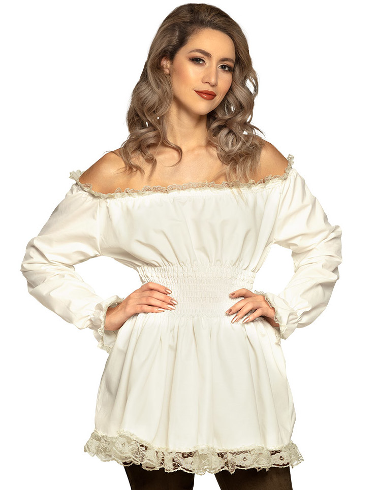 Tunique renaissance blanche femme
