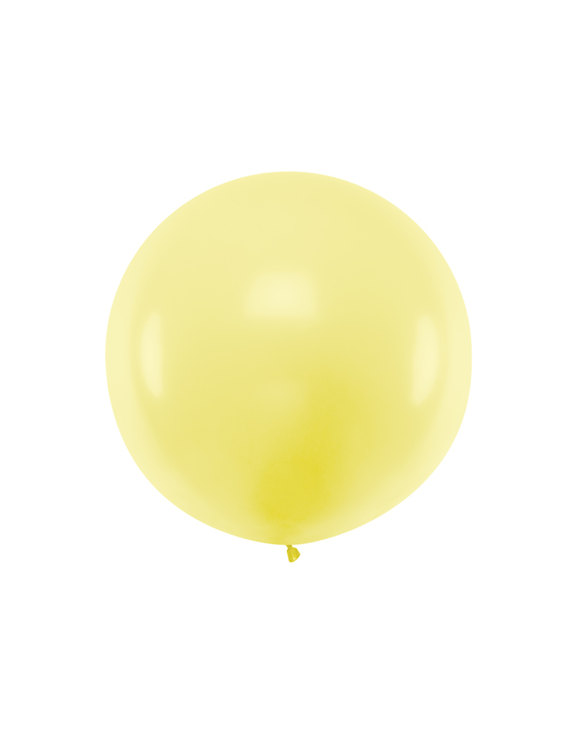 Ballon en latex géant jaune 1 m