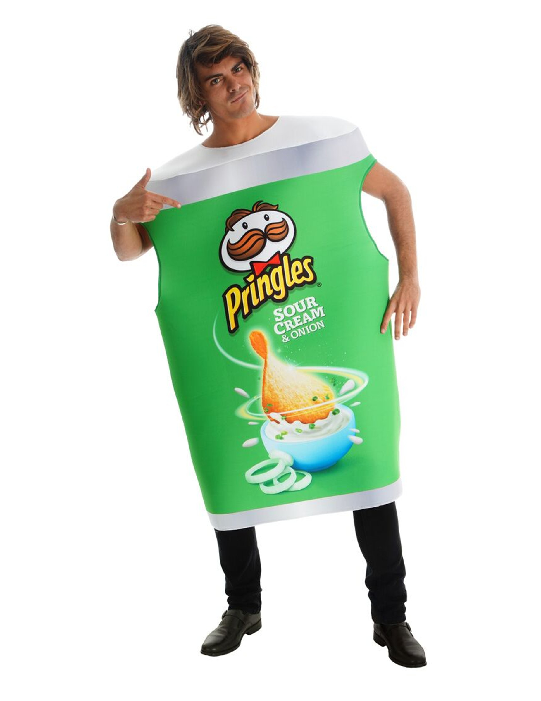 Déguisement boîte Pringles oignon adulte
