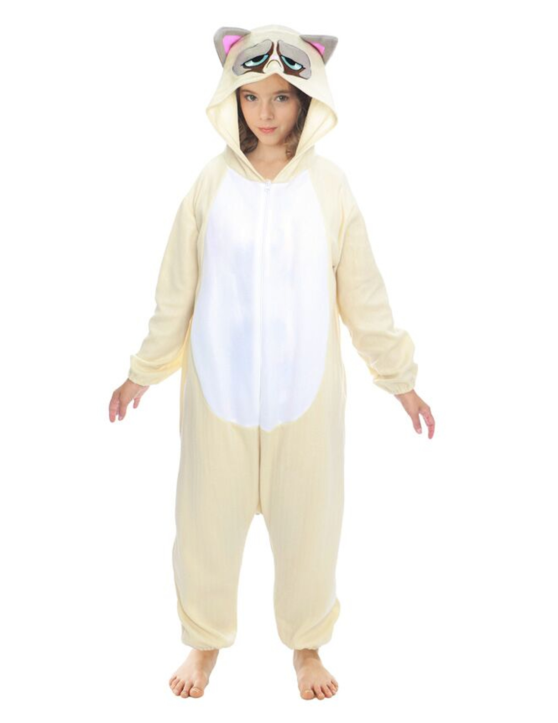 Déguisement combinaison Grumpy cat enfant