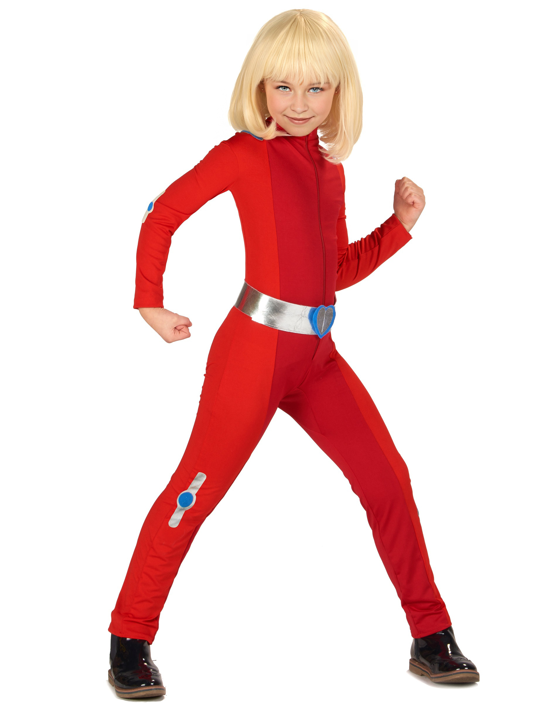 Déguisement espionne de choc rouge fille