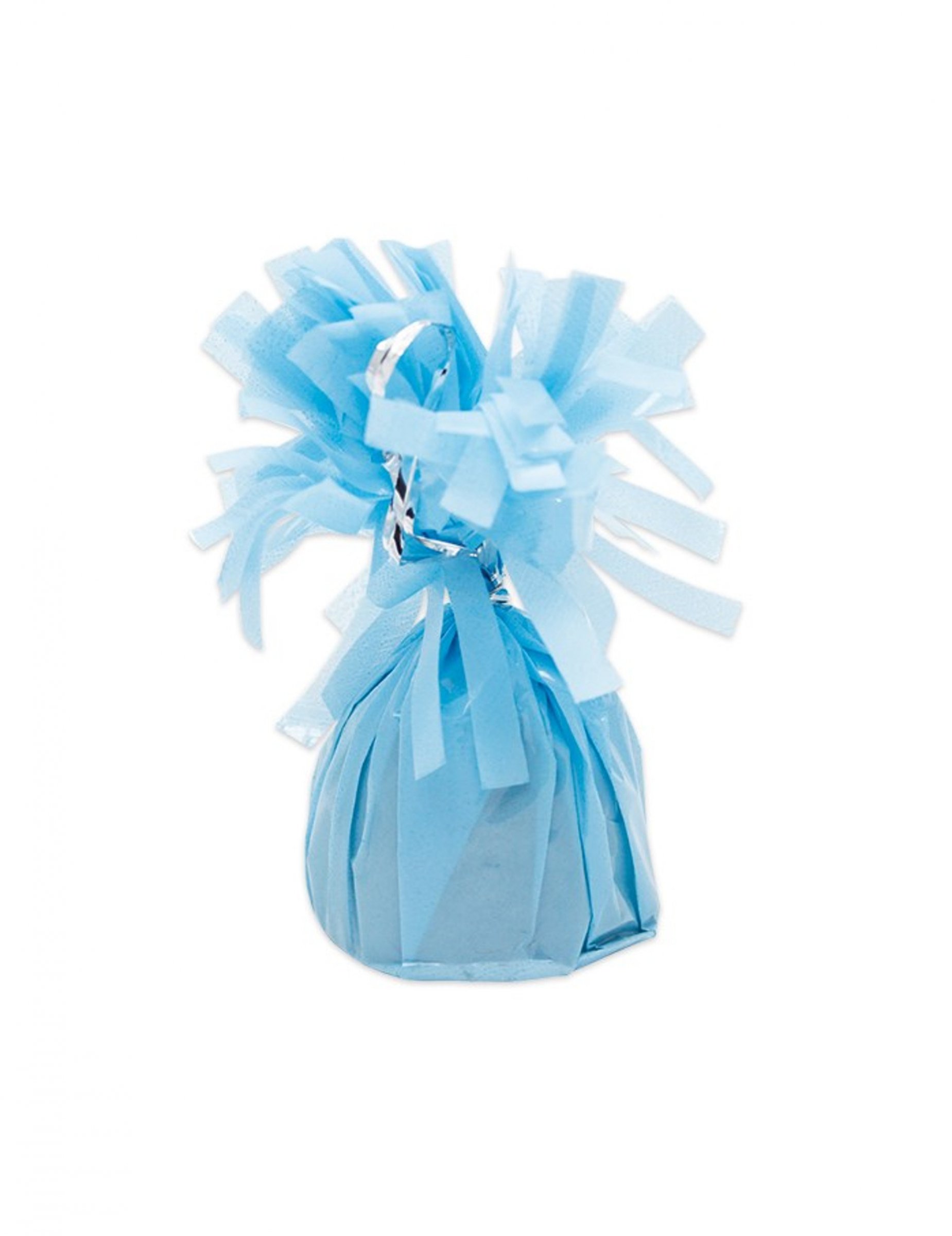 6 Poids ballons à franges bleus