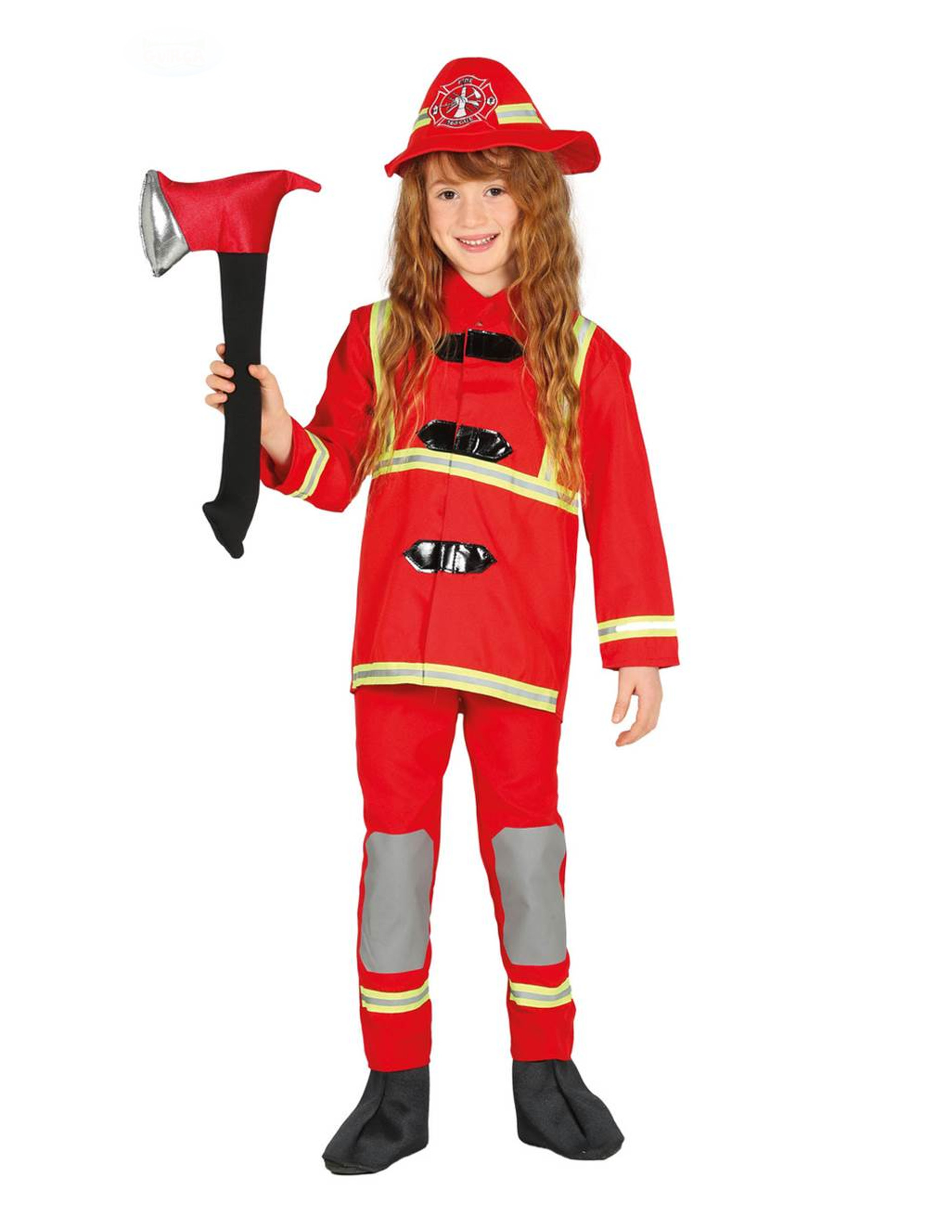 Déguisement pompier rouge enfant