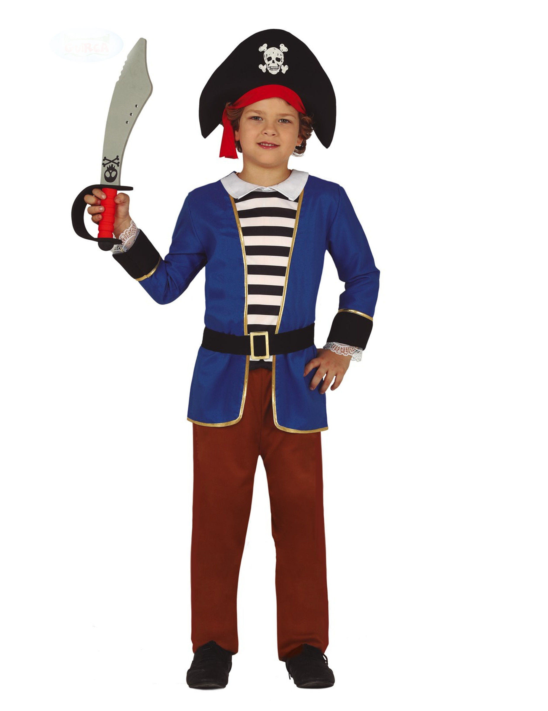 Déguisement pirate rayé garçon