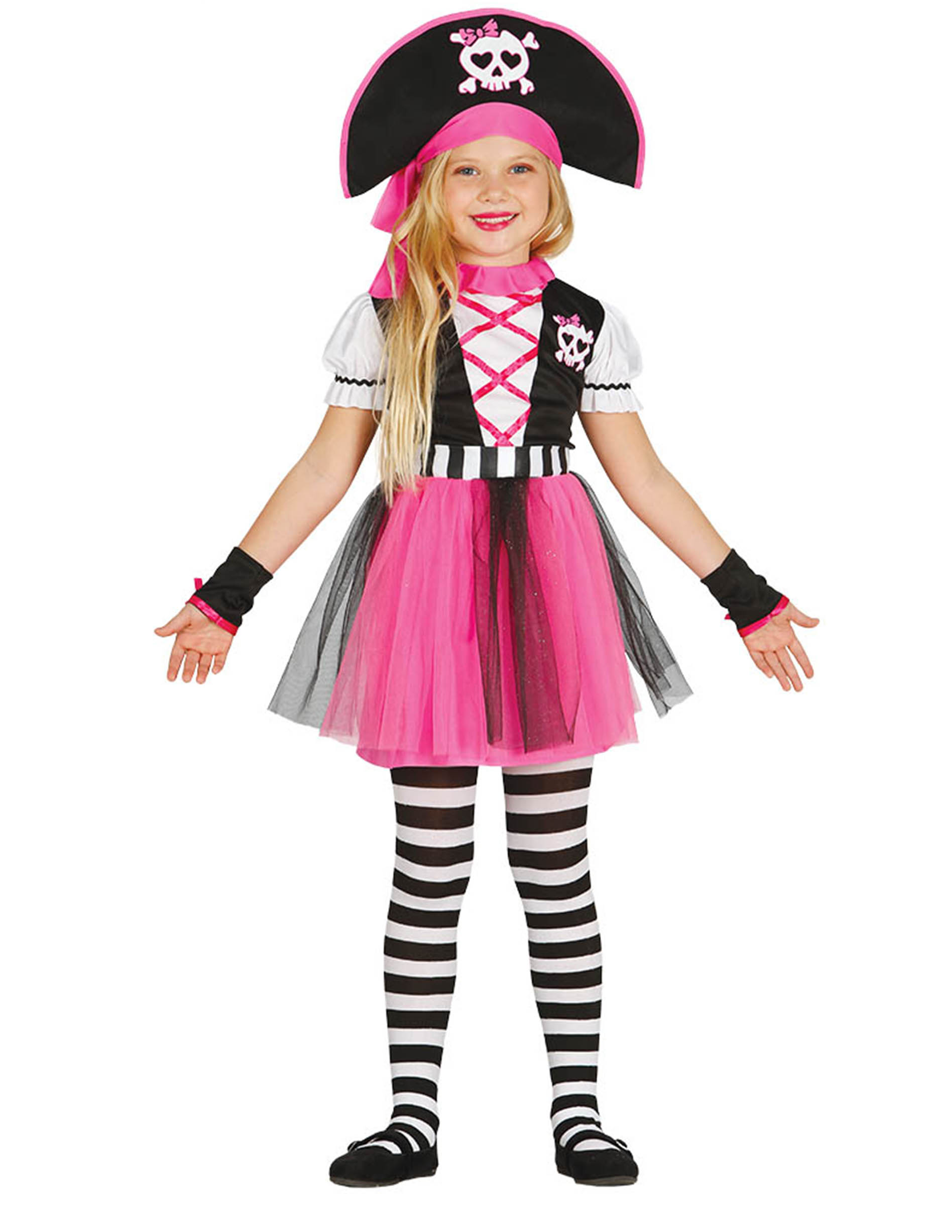 Déguisement pirate rose fille