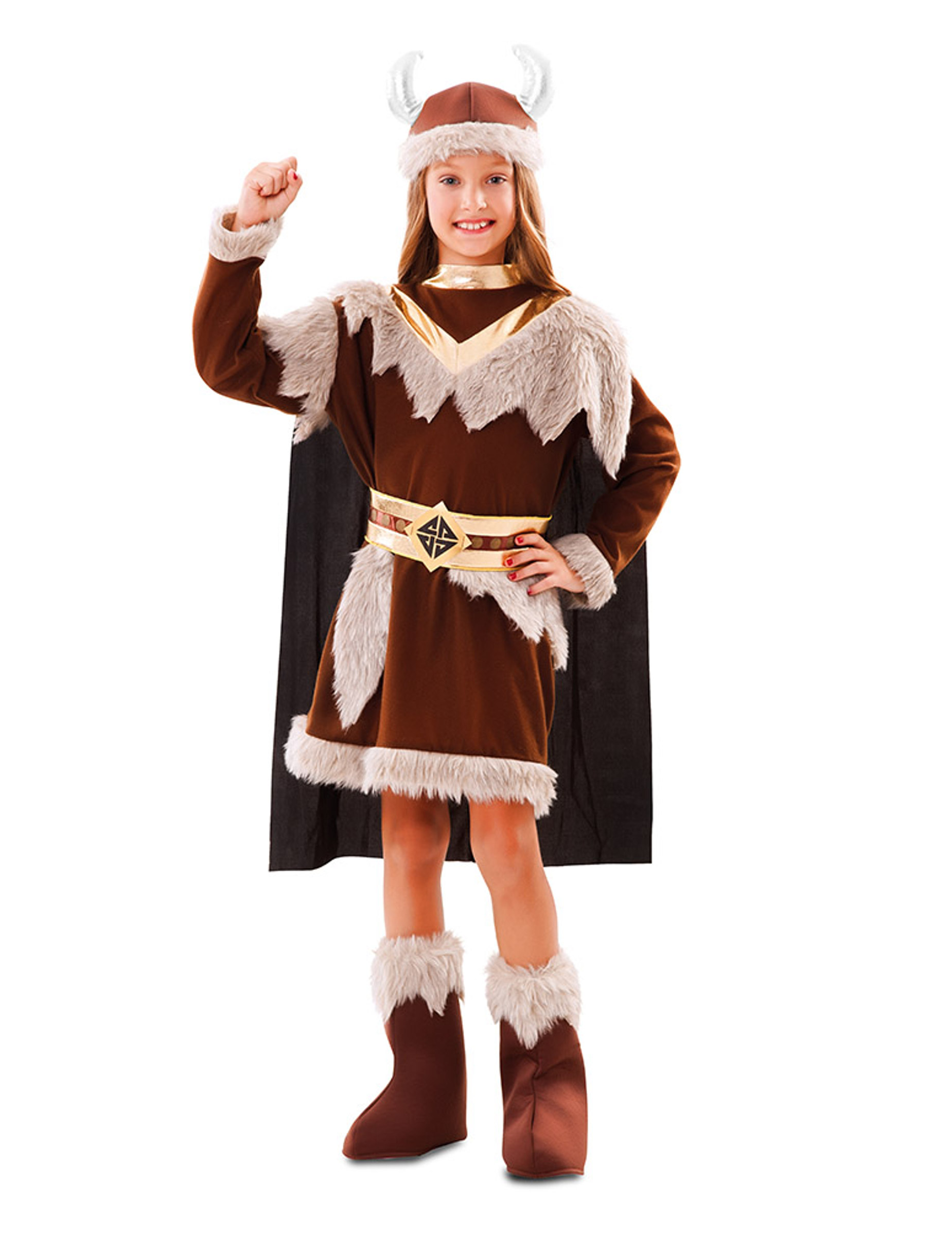 Déguisement viking marron fille
