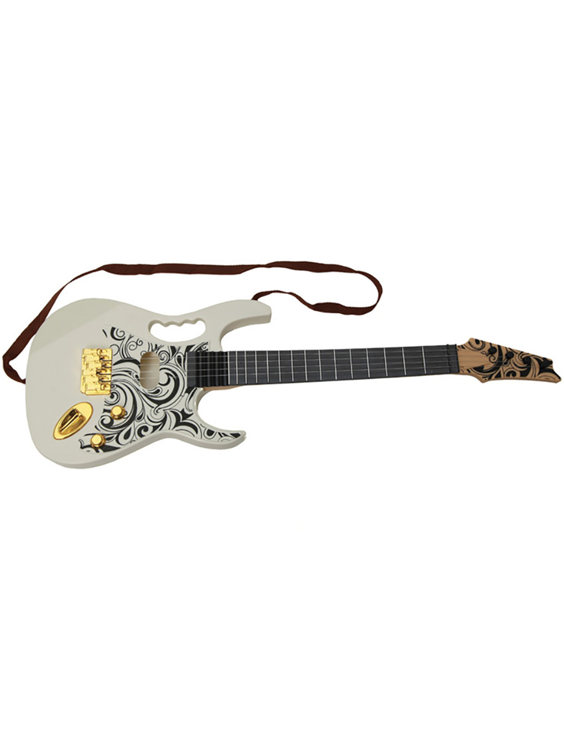 Guitare électrique blanche 67 cm