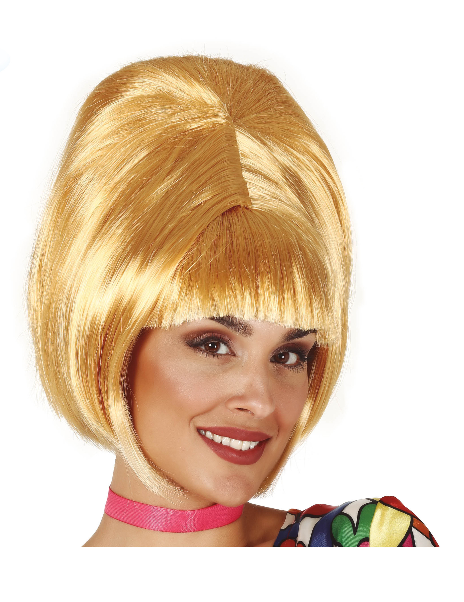 Perruque blonde années 60 adulte