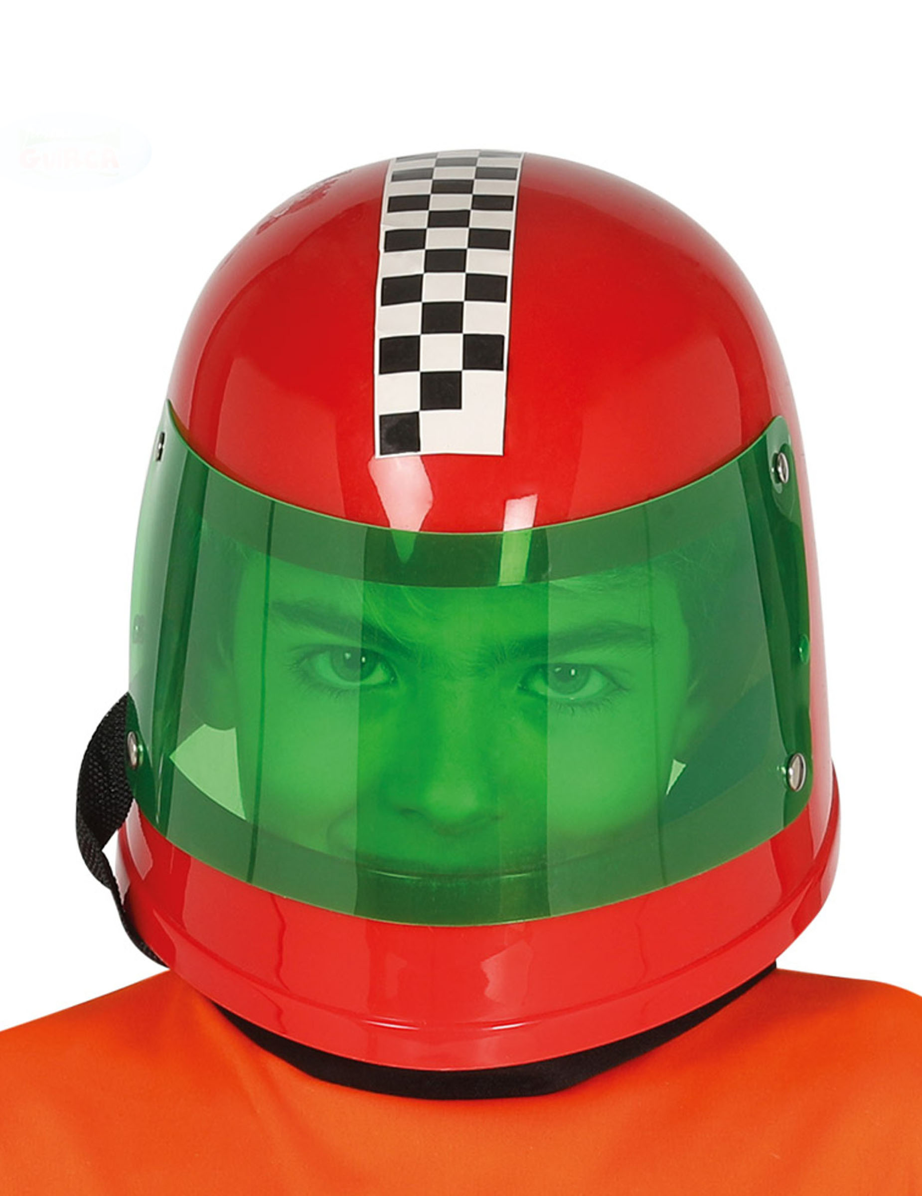 Casque pilote formule 1 rouge enfant