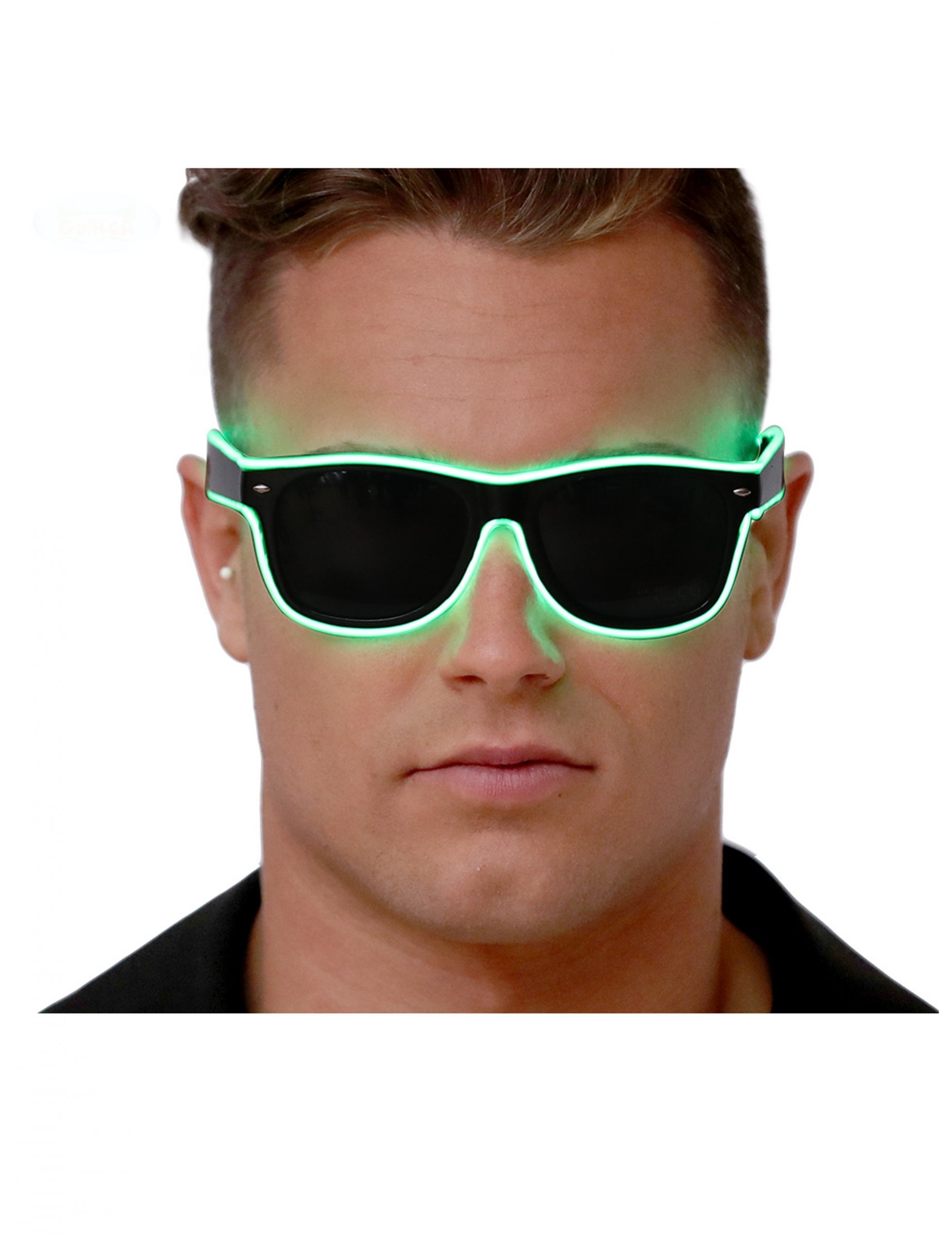 Lunettes avec lumière verte adulte