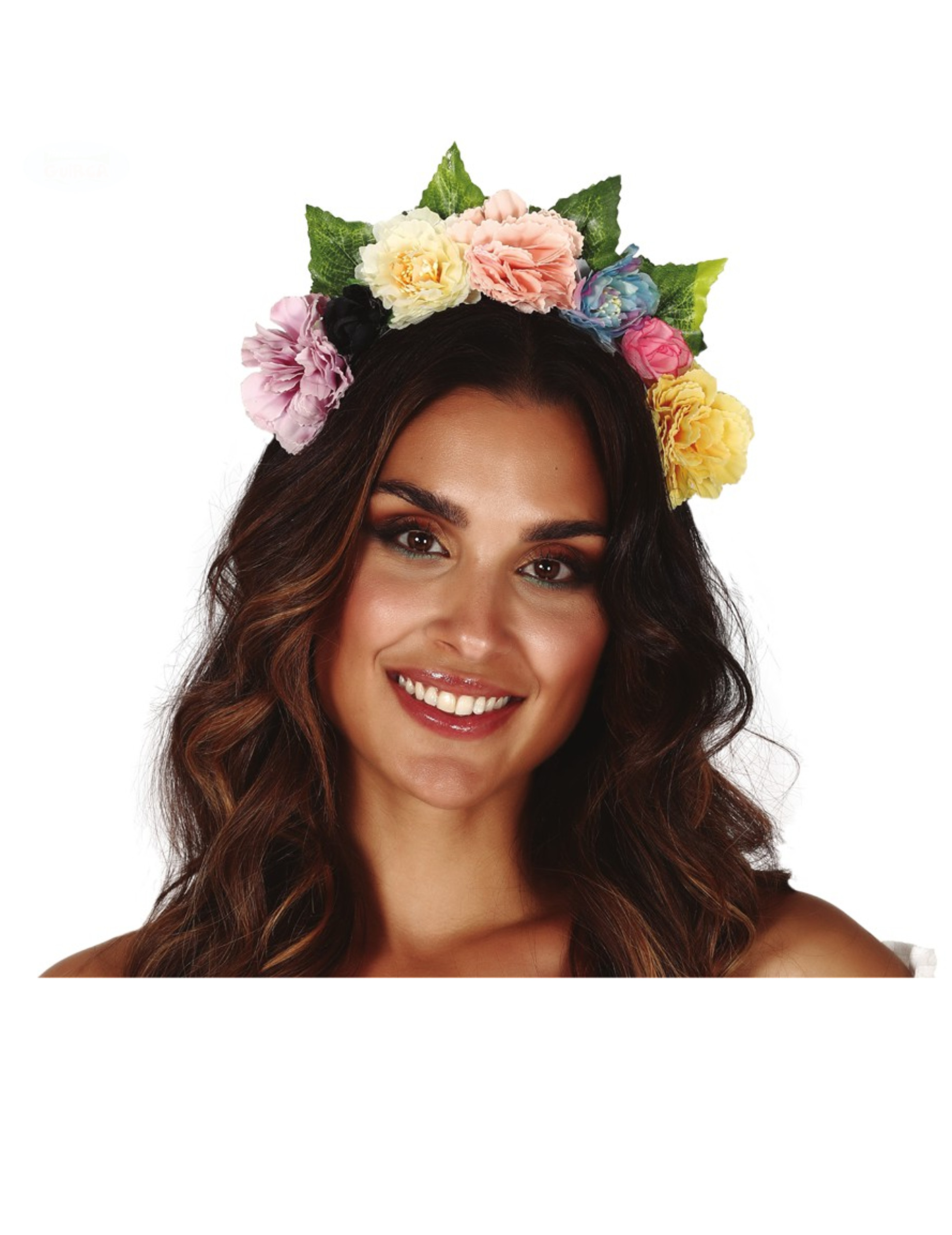 Couronne de fleurs pastel