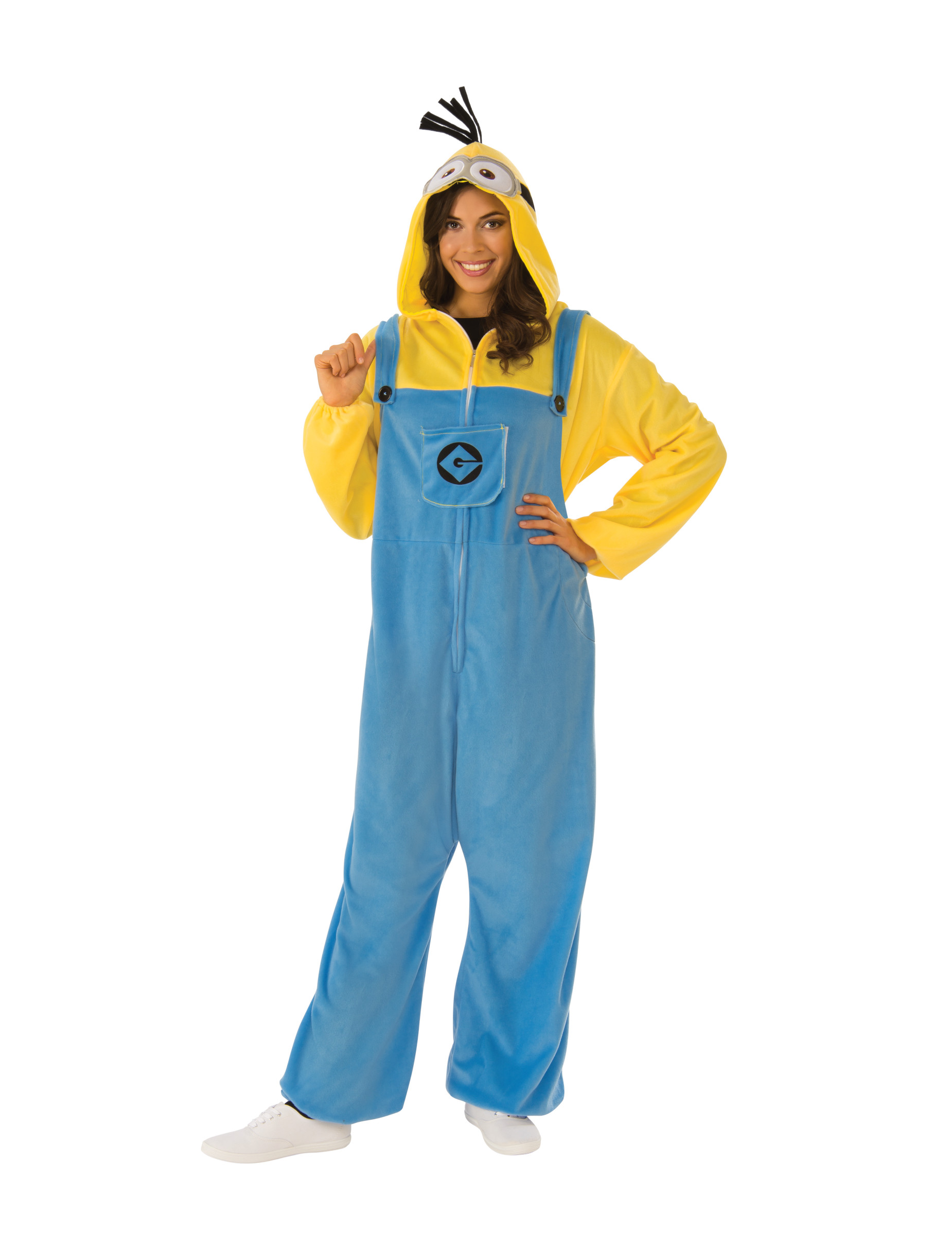 Déguisement combinaison Minion adulte
