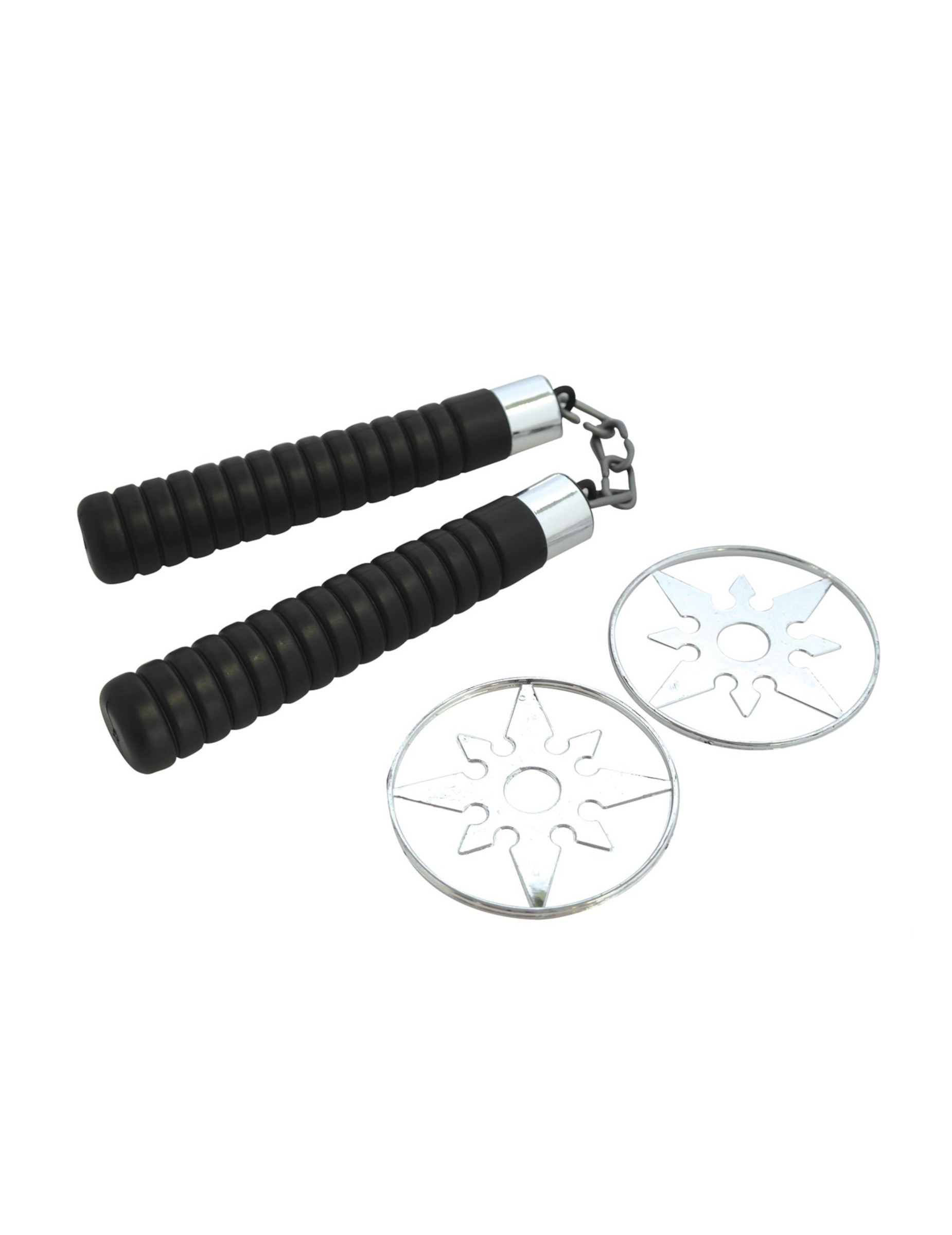 Nunchaku et shurikens en plastique enfant