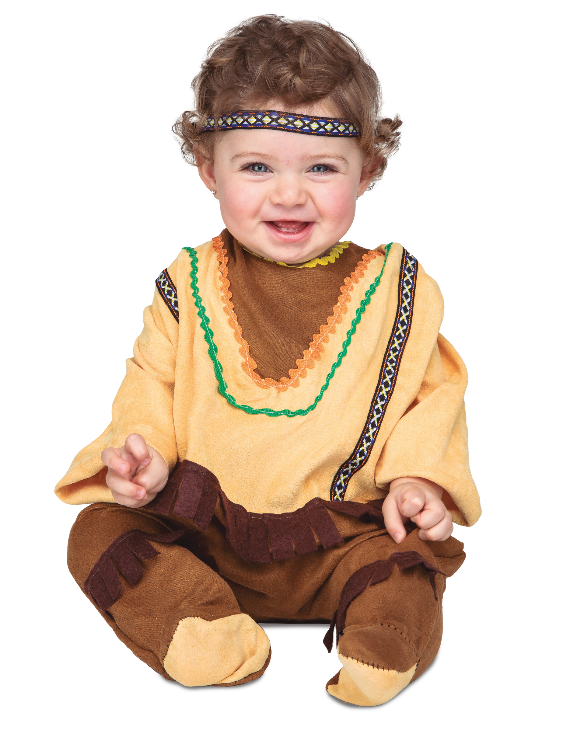 Déguisement avec bandeau indien bébé