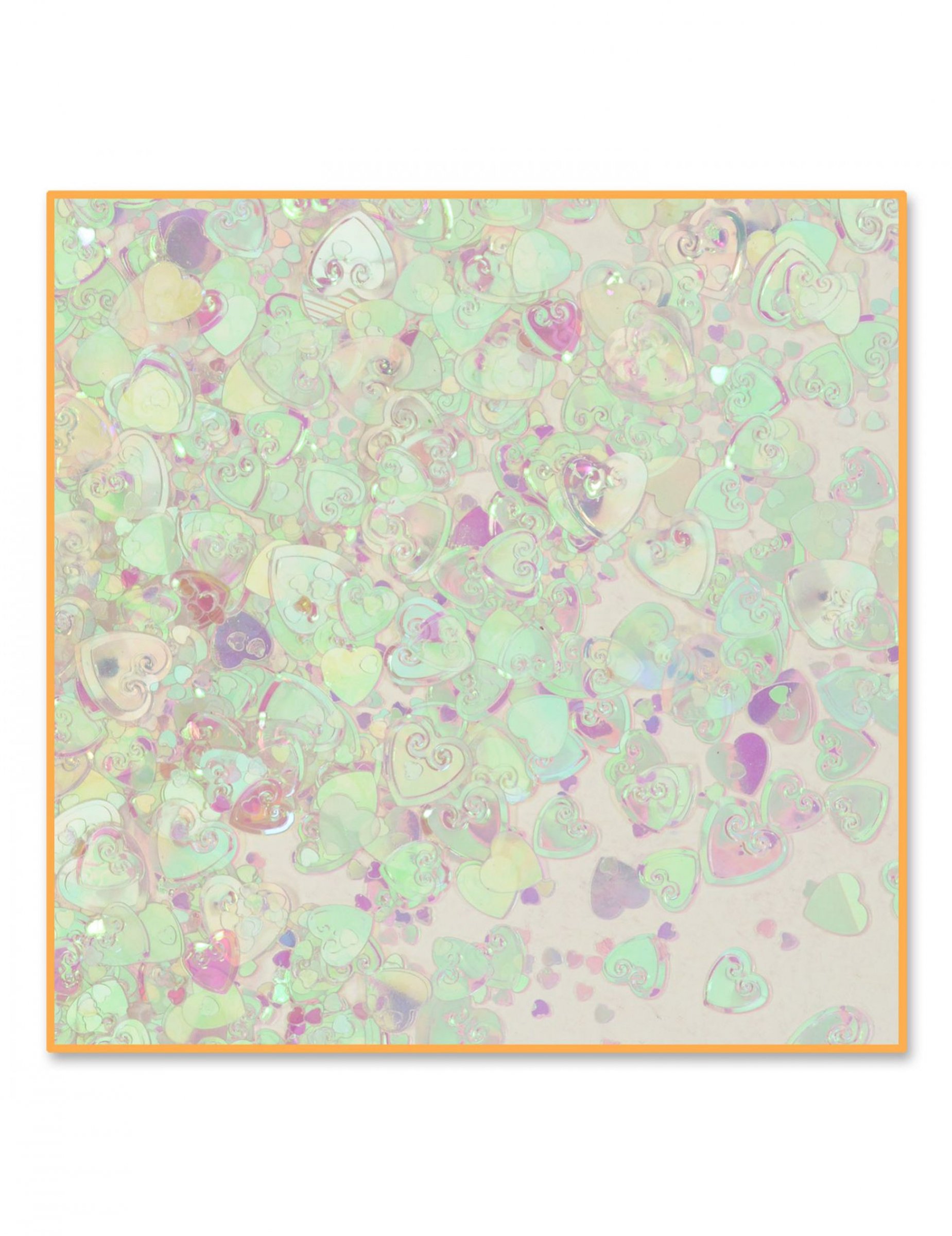 Confettis de table c urs iridescents 14 g