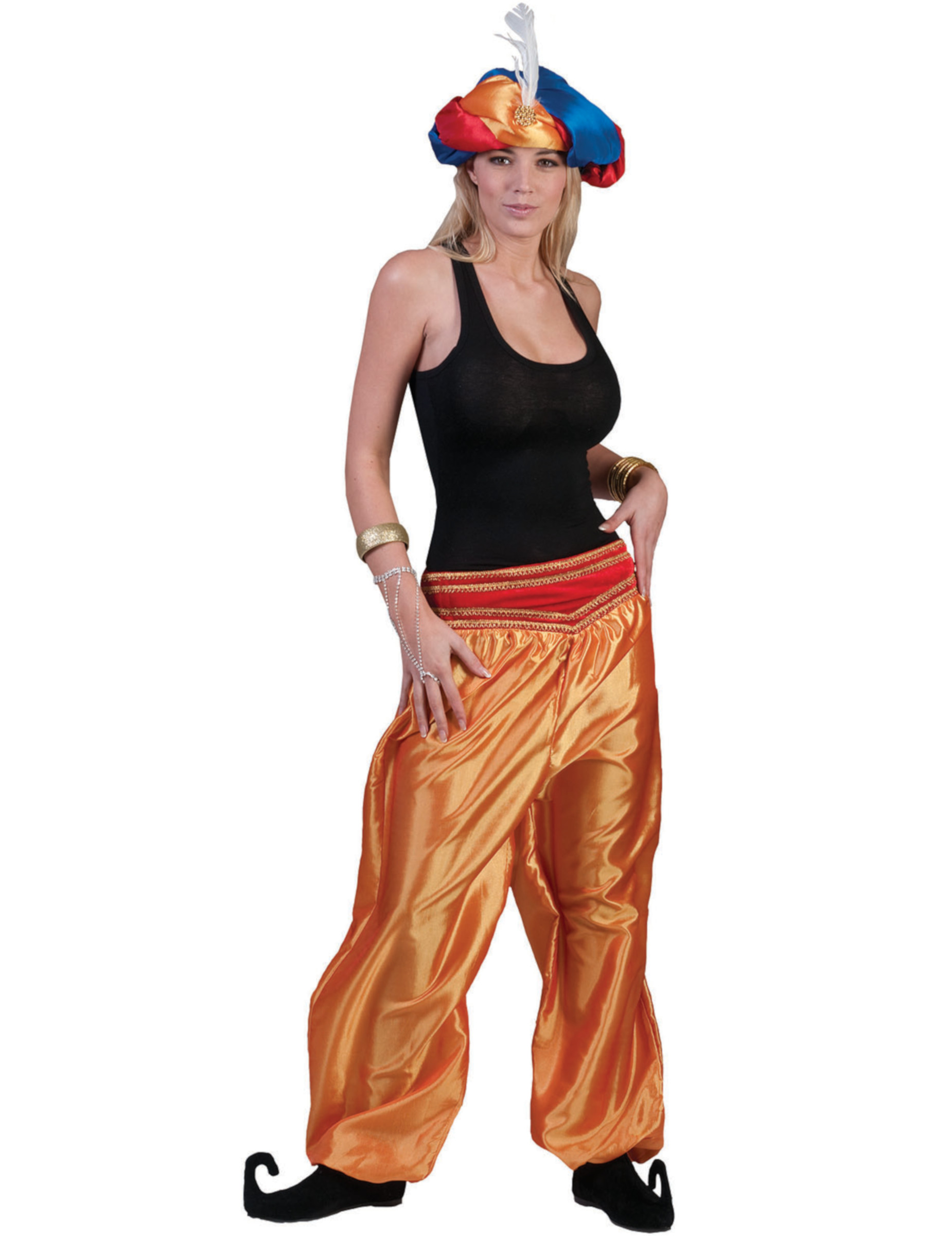 Pantalon doré danseuse femme