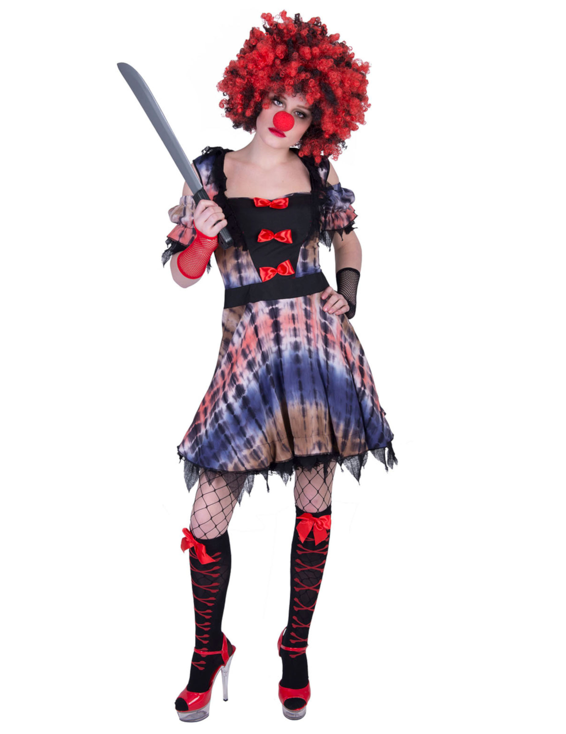 Déguisement robe clown femme