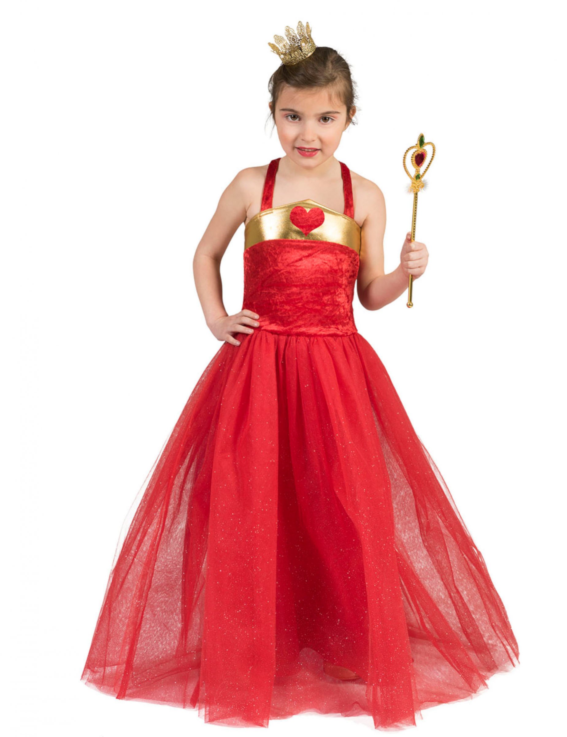 Déguisement princesse des coeurs enfant