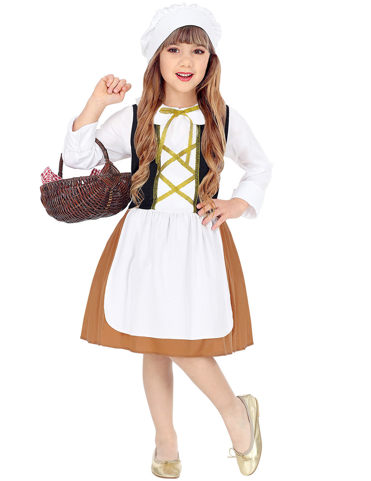 Déguisement servante du Moyen-Age fille