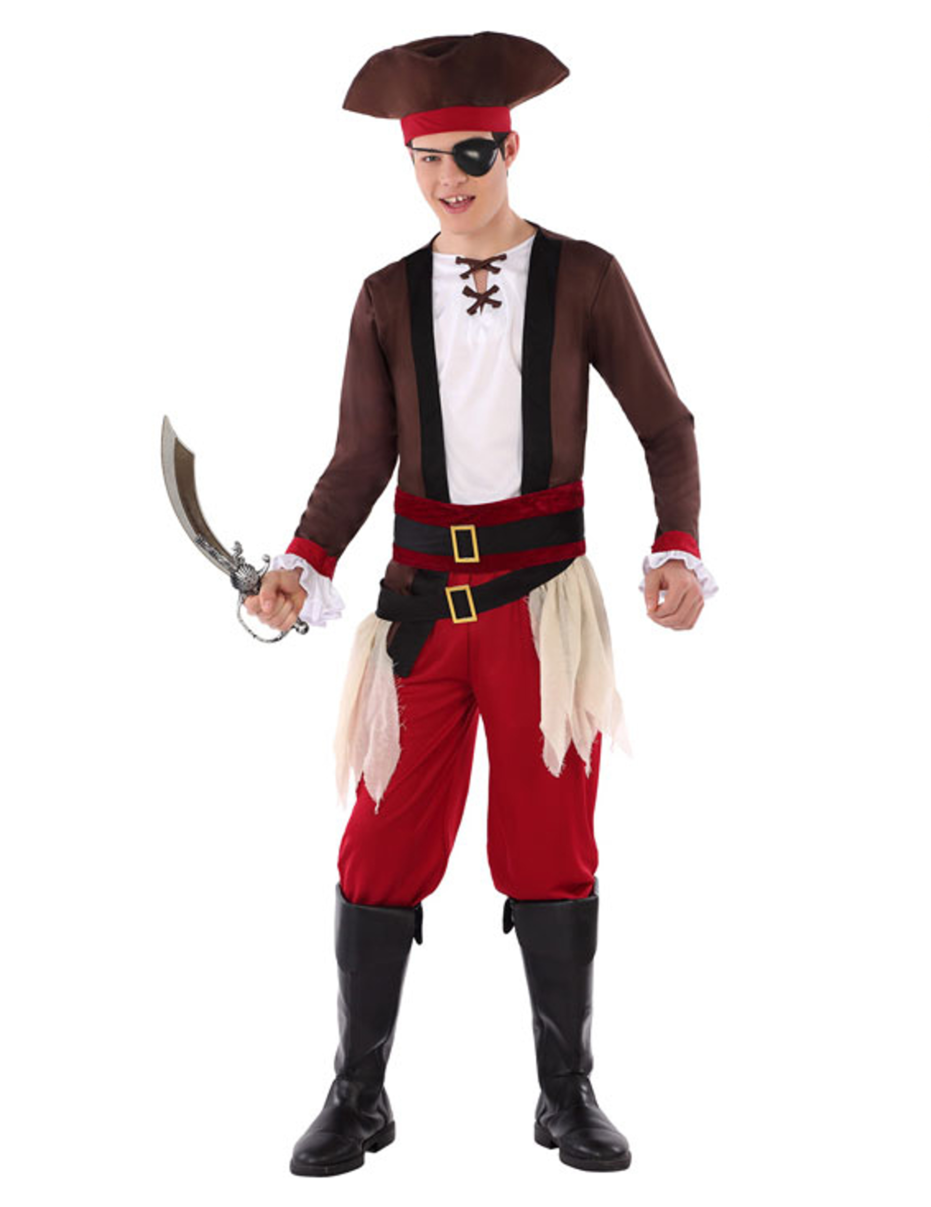 Déguisement pirate des mers adolescent