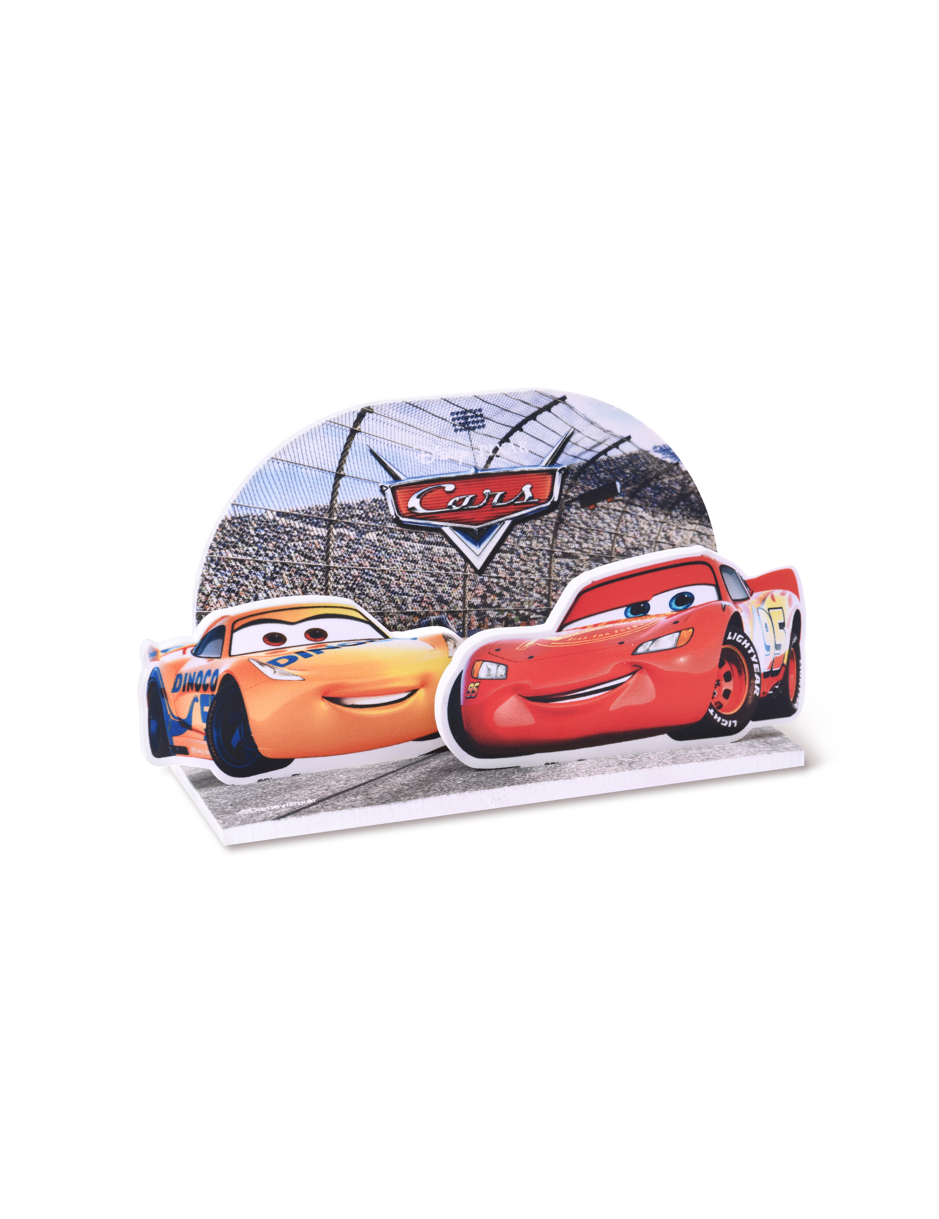 Décoration pour gâteau pop up Cars 15 x 8,5 cm