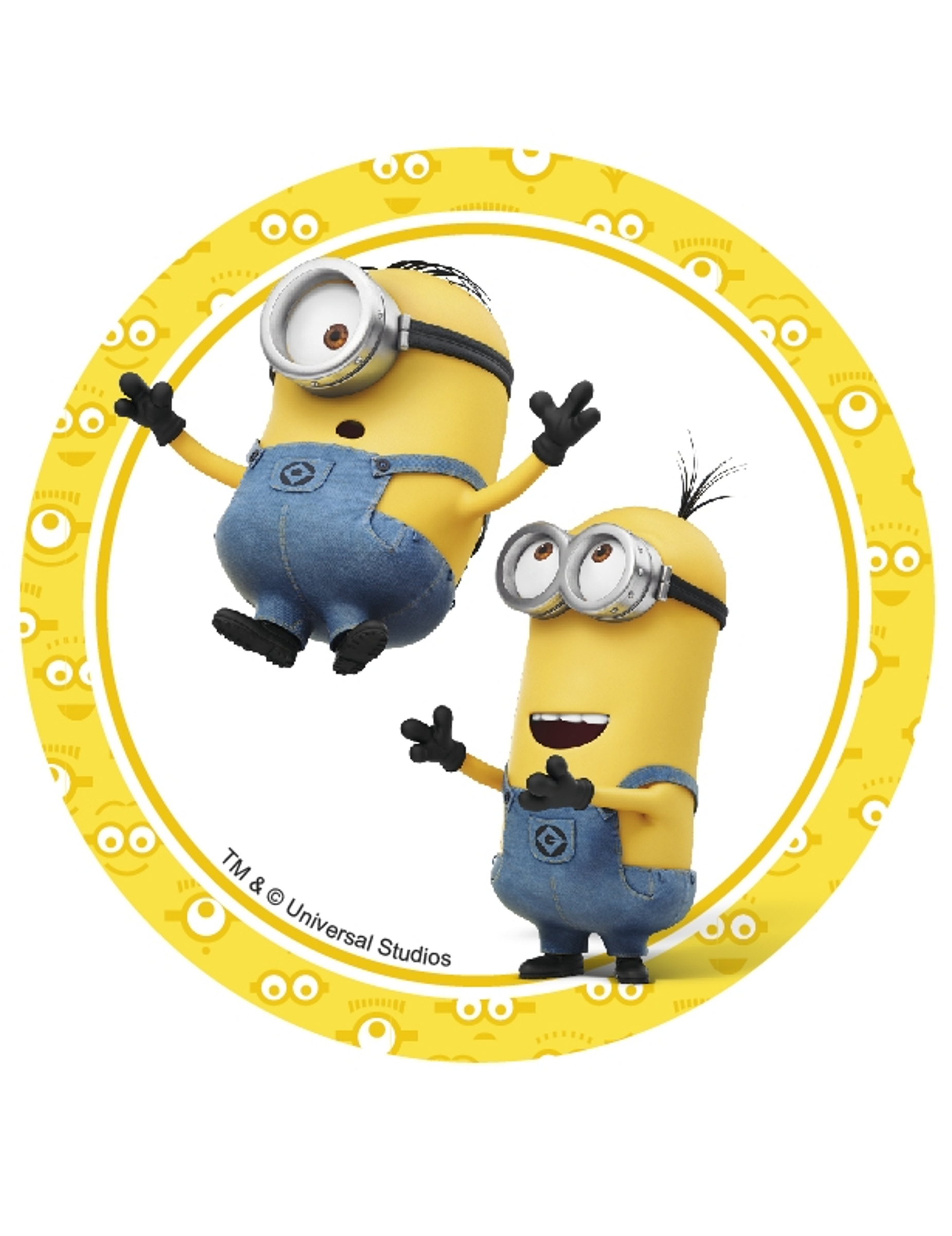 Disque en azyme jump Les Minions 14,5 cm