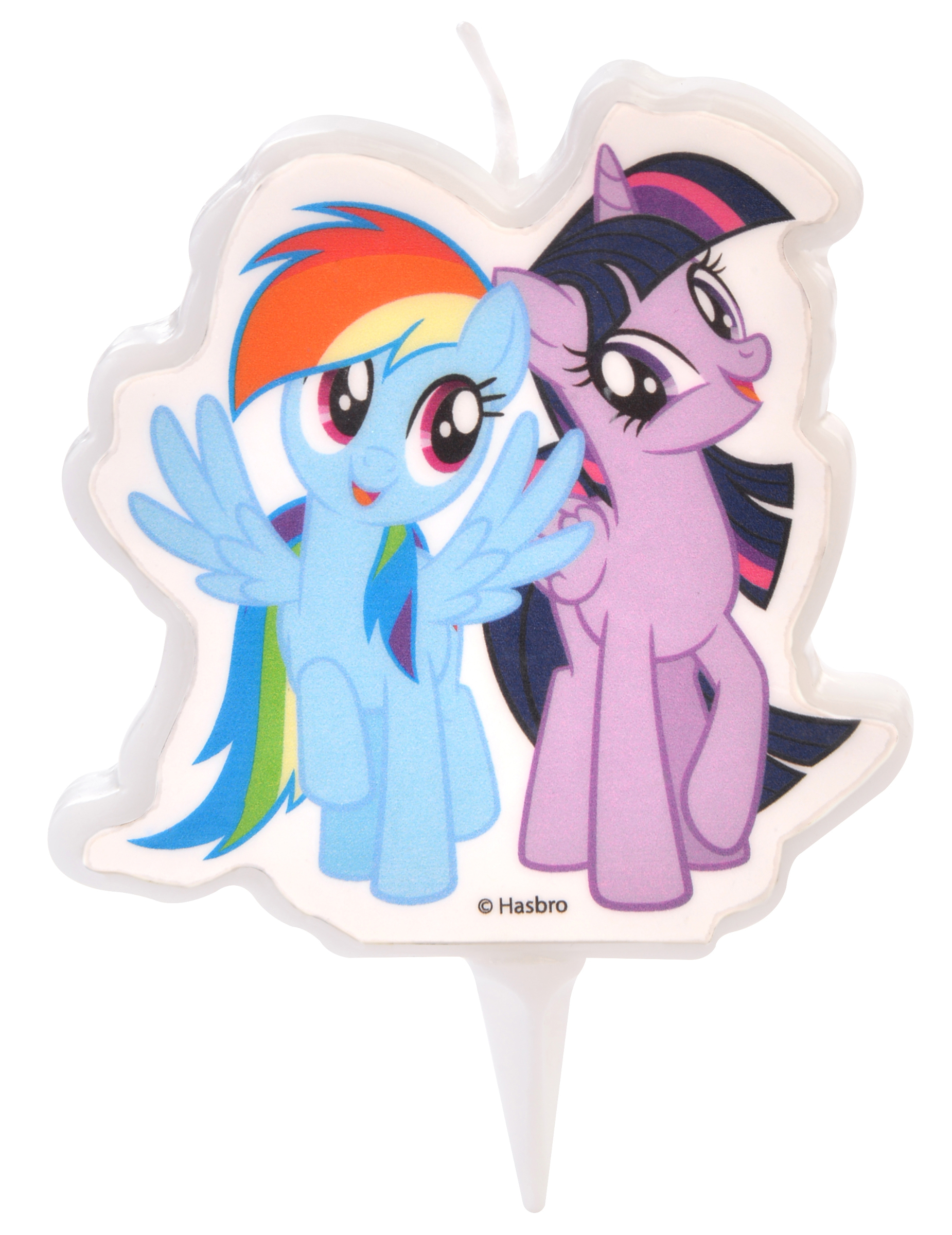 Bougie My Little Pony Rainbow Dash et Twilight Sparkle 6,5 cm