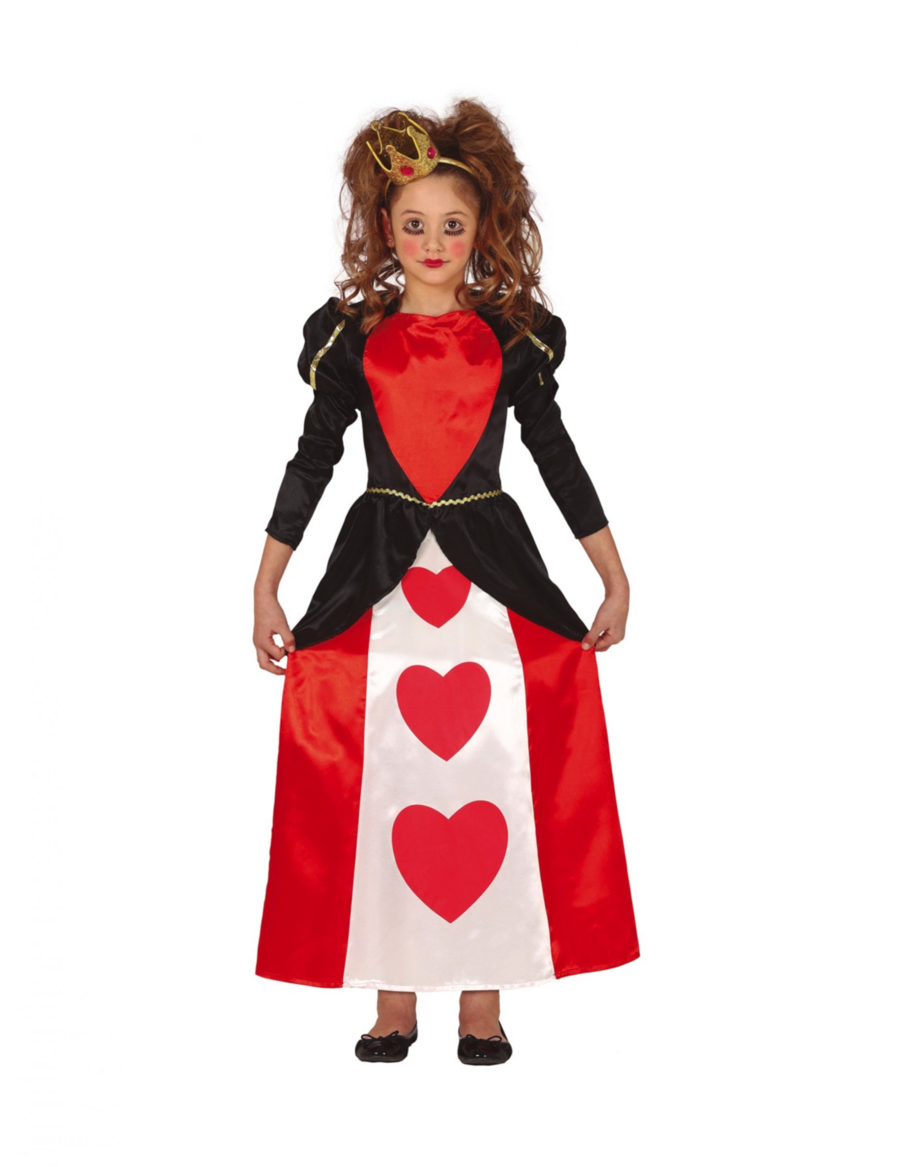 Déguisement reine de coeur élégante fille