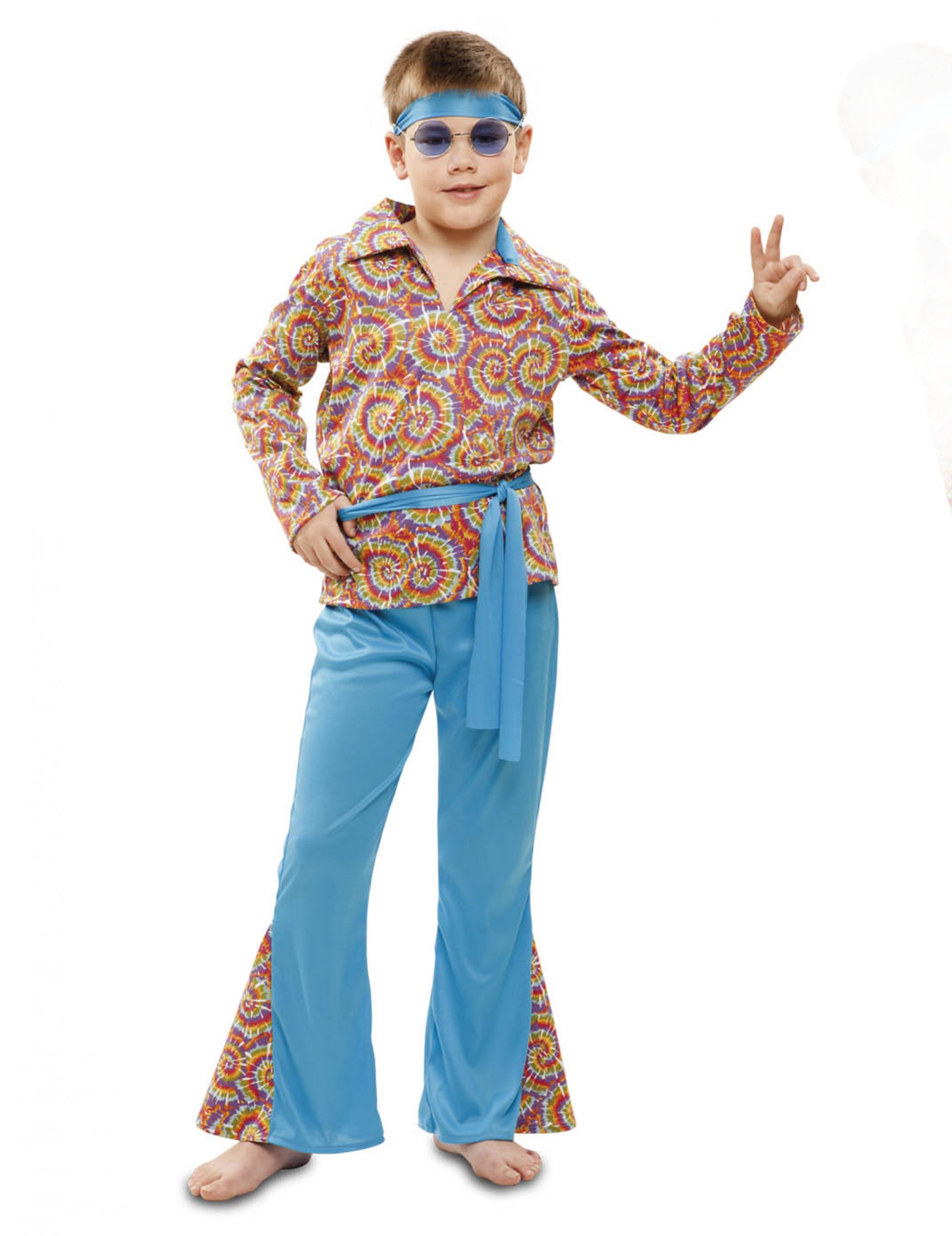 Déguisement hippie psychédélique garçon