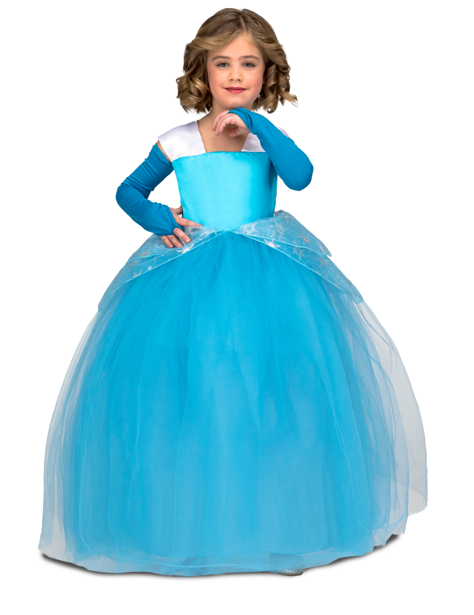 Déguisement princesse de bal bleu fille
