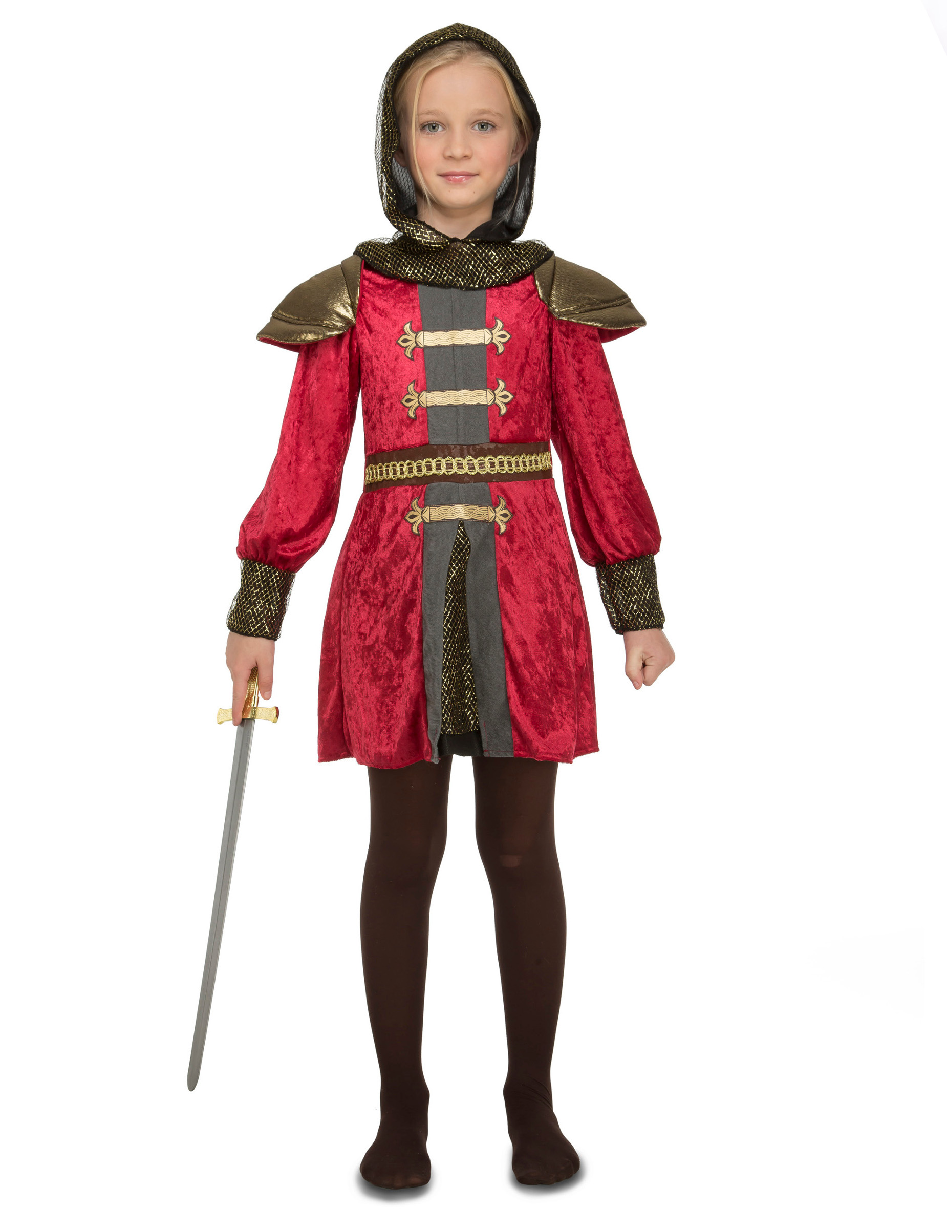 Déguisement de chevalier médiéval fille