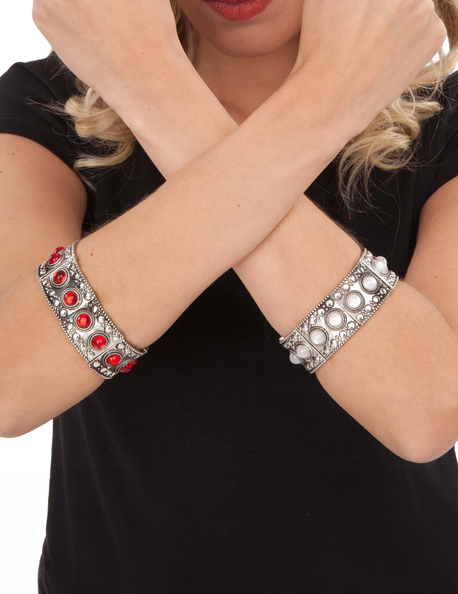Bracelet reine médiévale rouge adulte