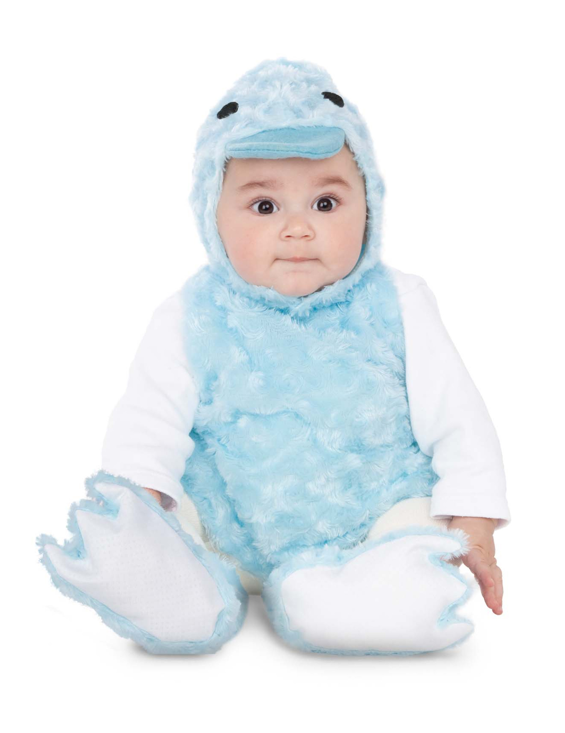 Déguisement petit canard peluche bleu
