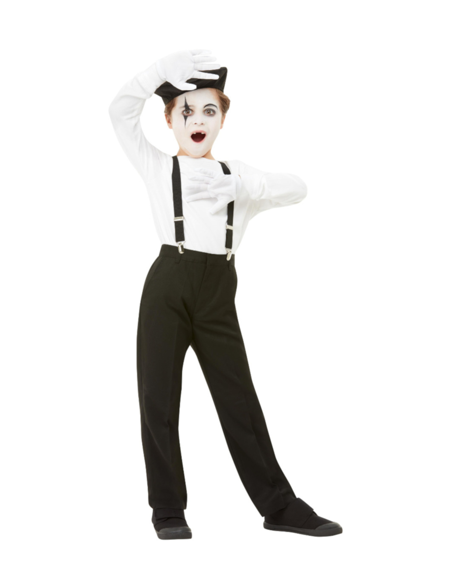 Kit pour déguisement mime blanc enfant
