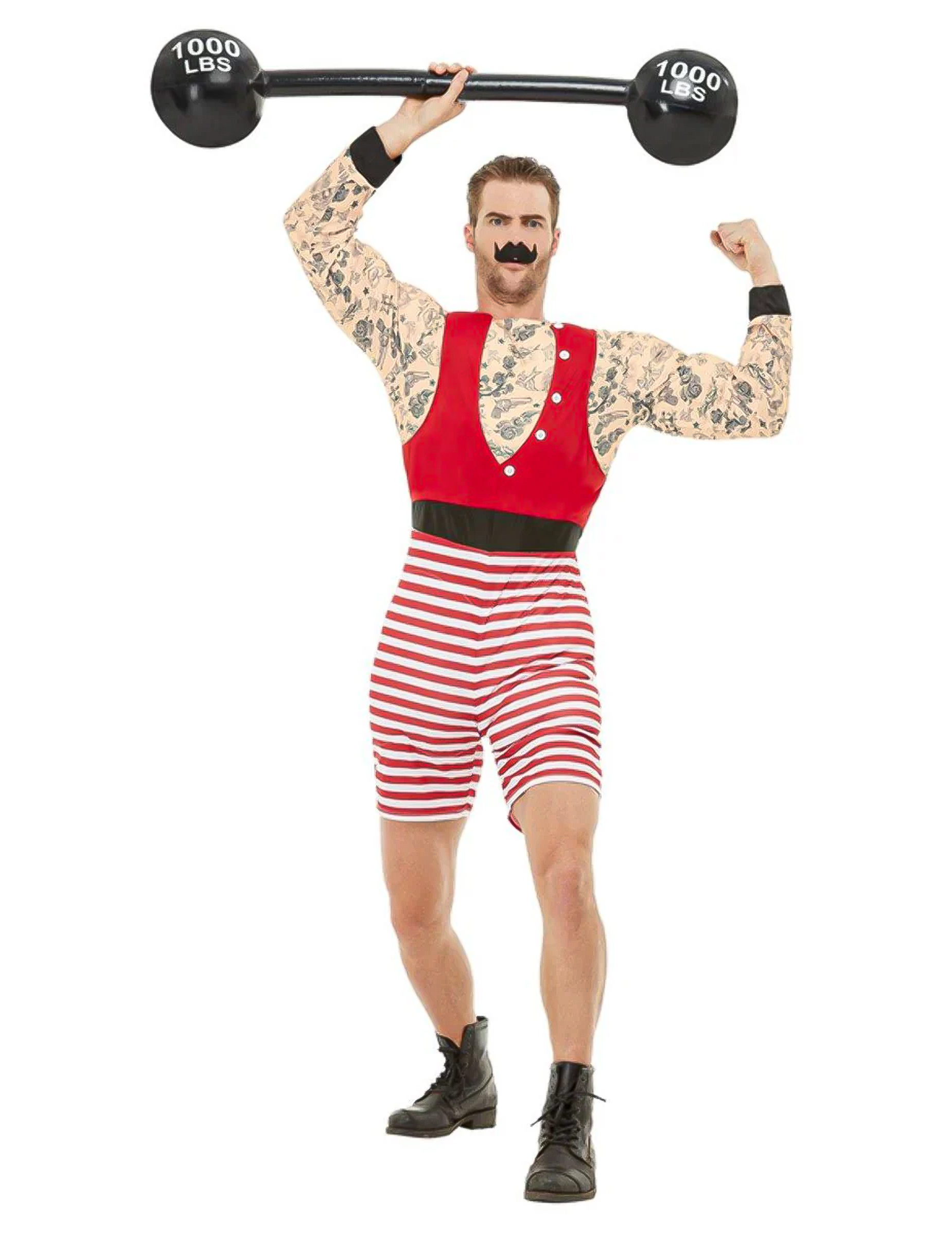 Déguisement homme fort tatoué adulte