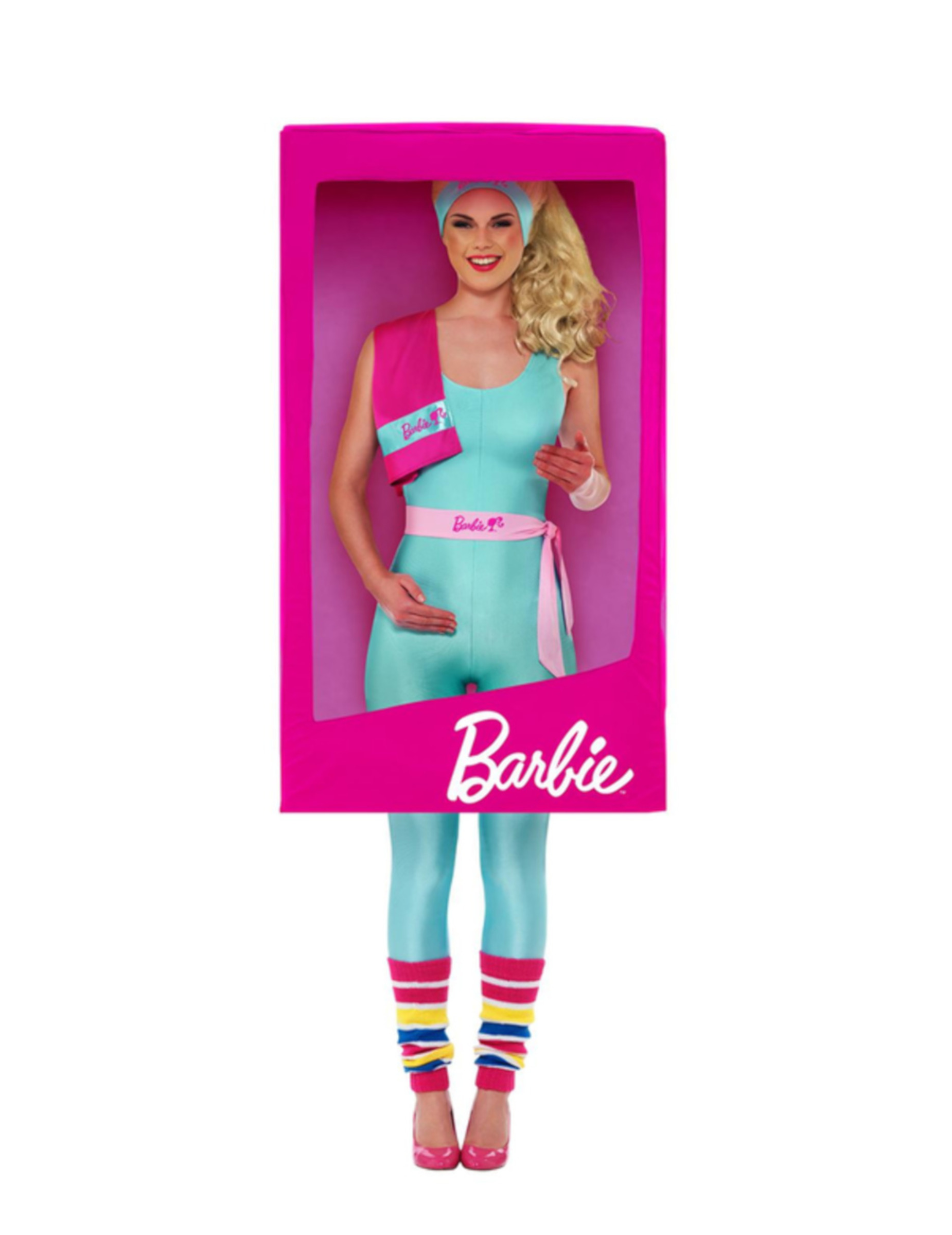 Déguisement boite de Barbie 3D femme