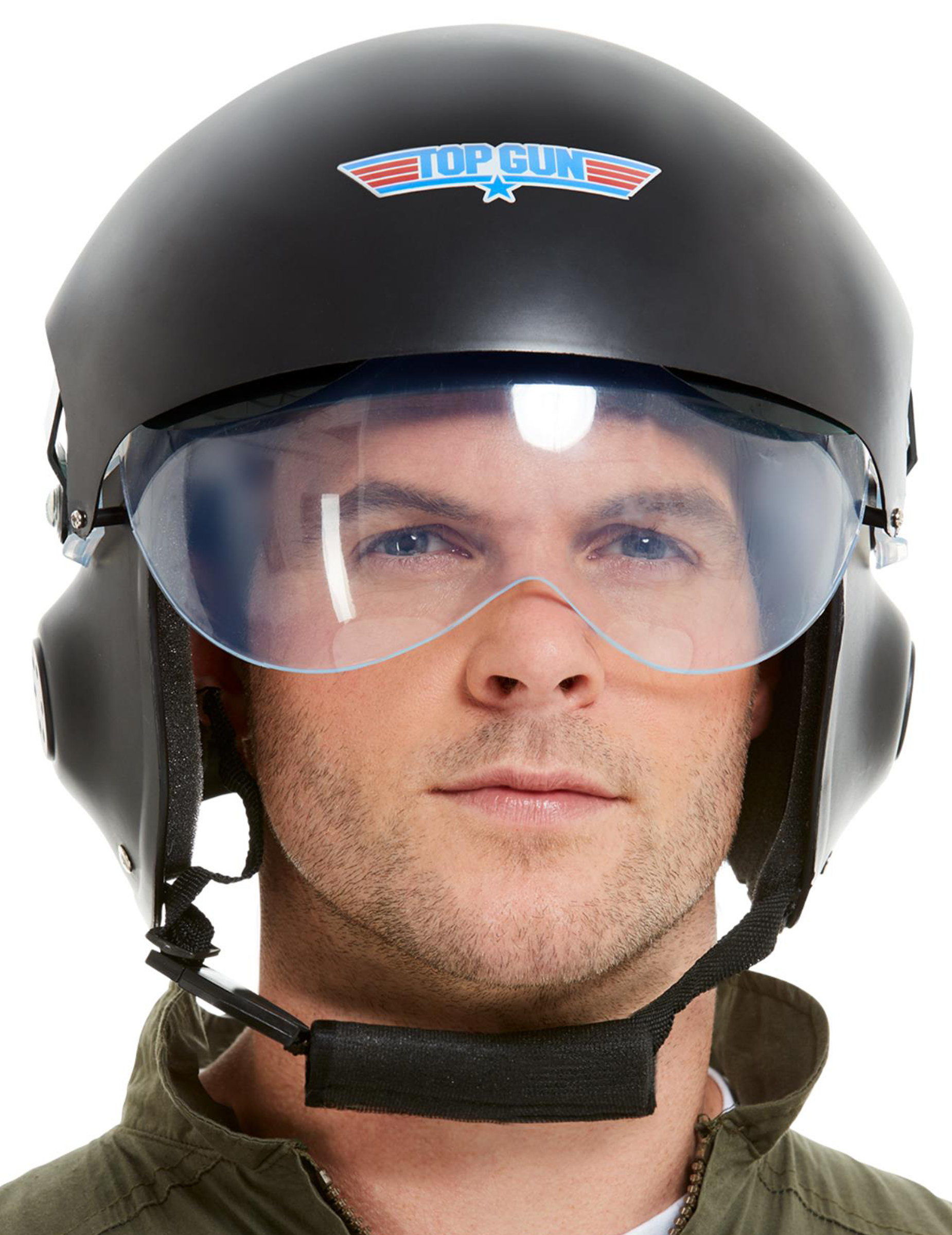 Casque Top Gun Deluxe noir adulte
