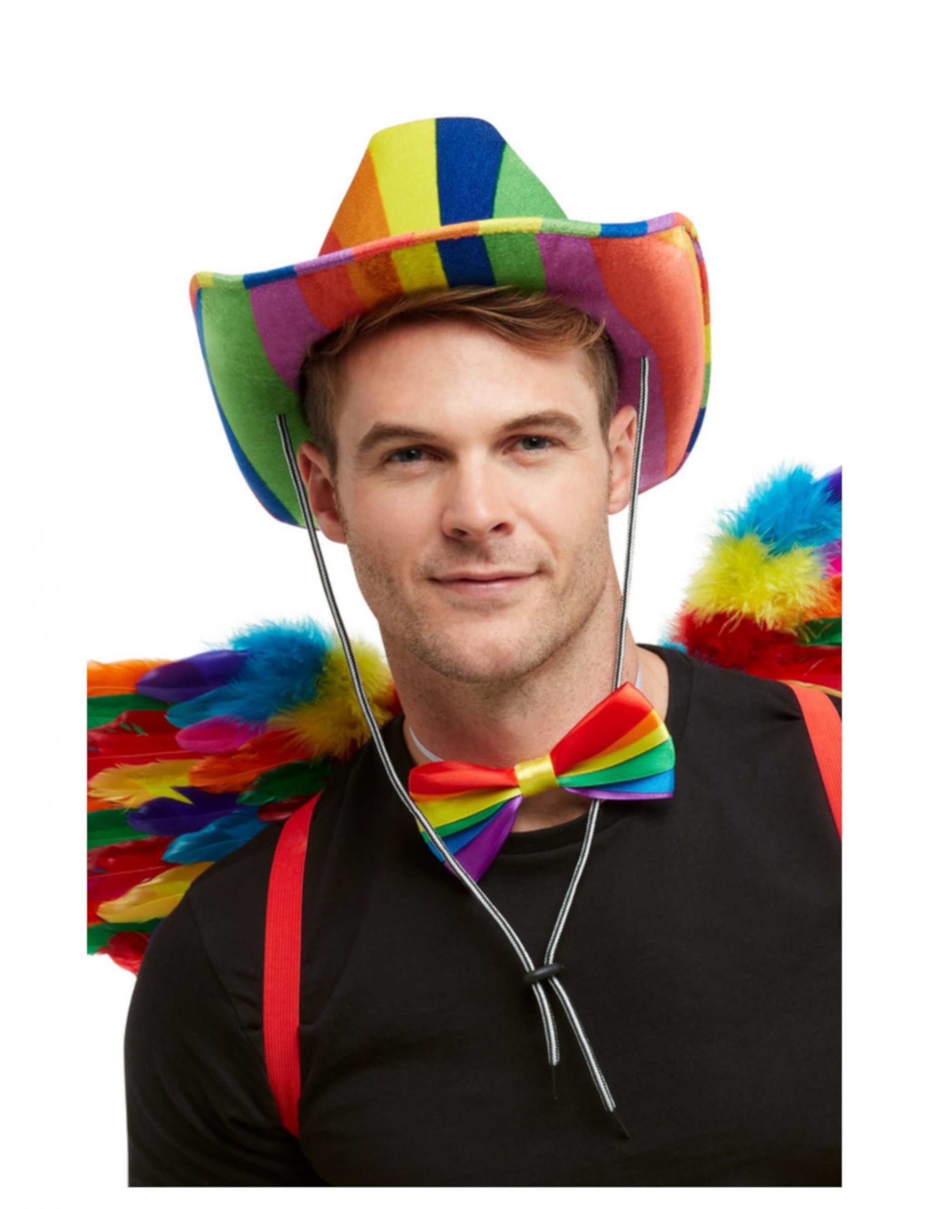 Chapeau stetson arc en ciel adulte