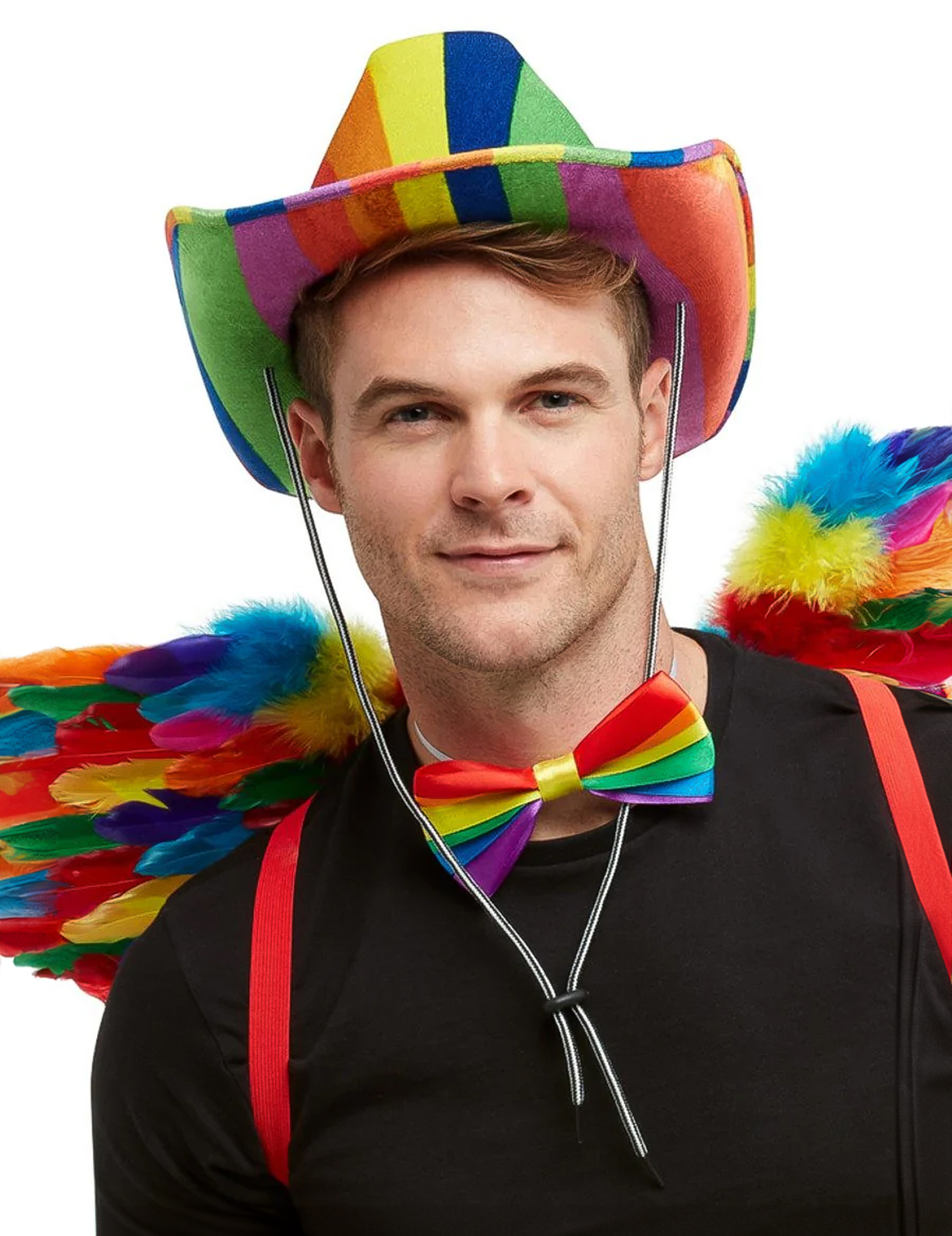 Chapeau stetson arc en ciel adulte