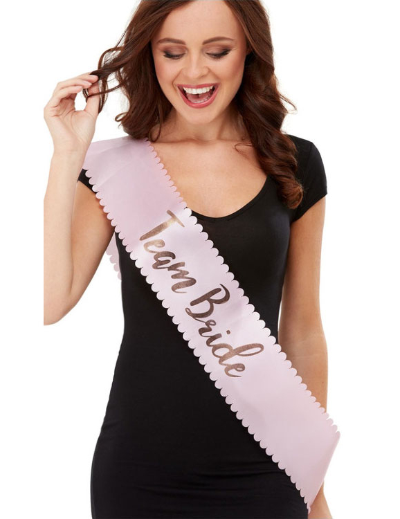 Écharpe rose Team Bride EVJF adulte