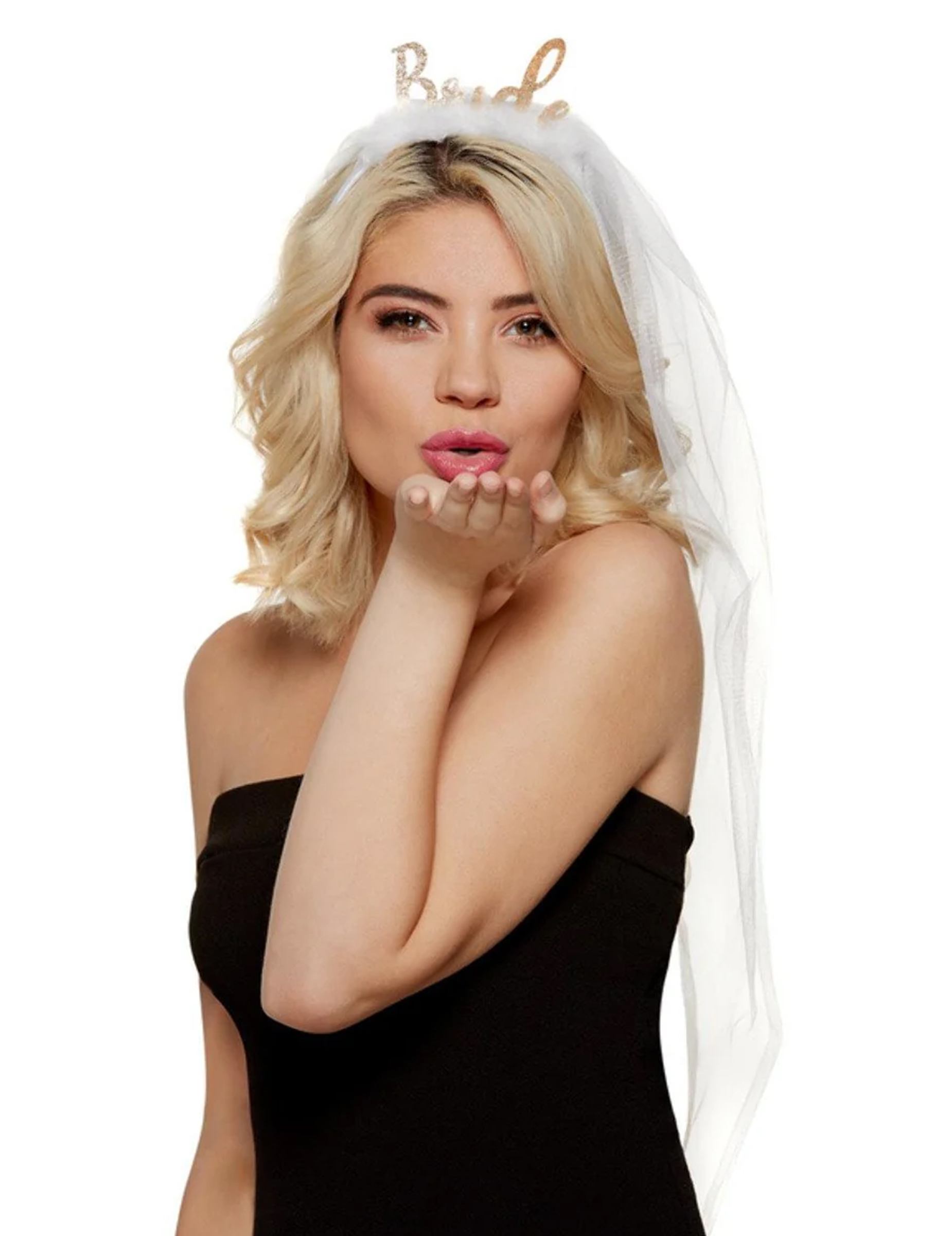 Serre tête Bride avec voile EVJF adulte