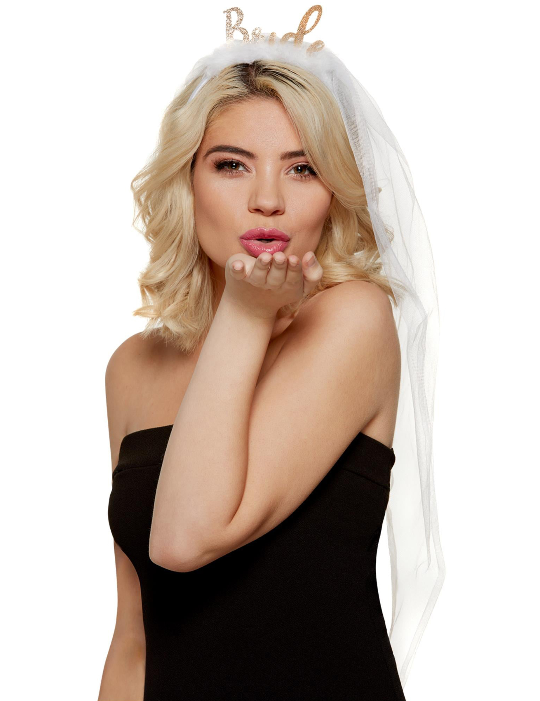 Serre tête Bride avec voile EVJF adulte
