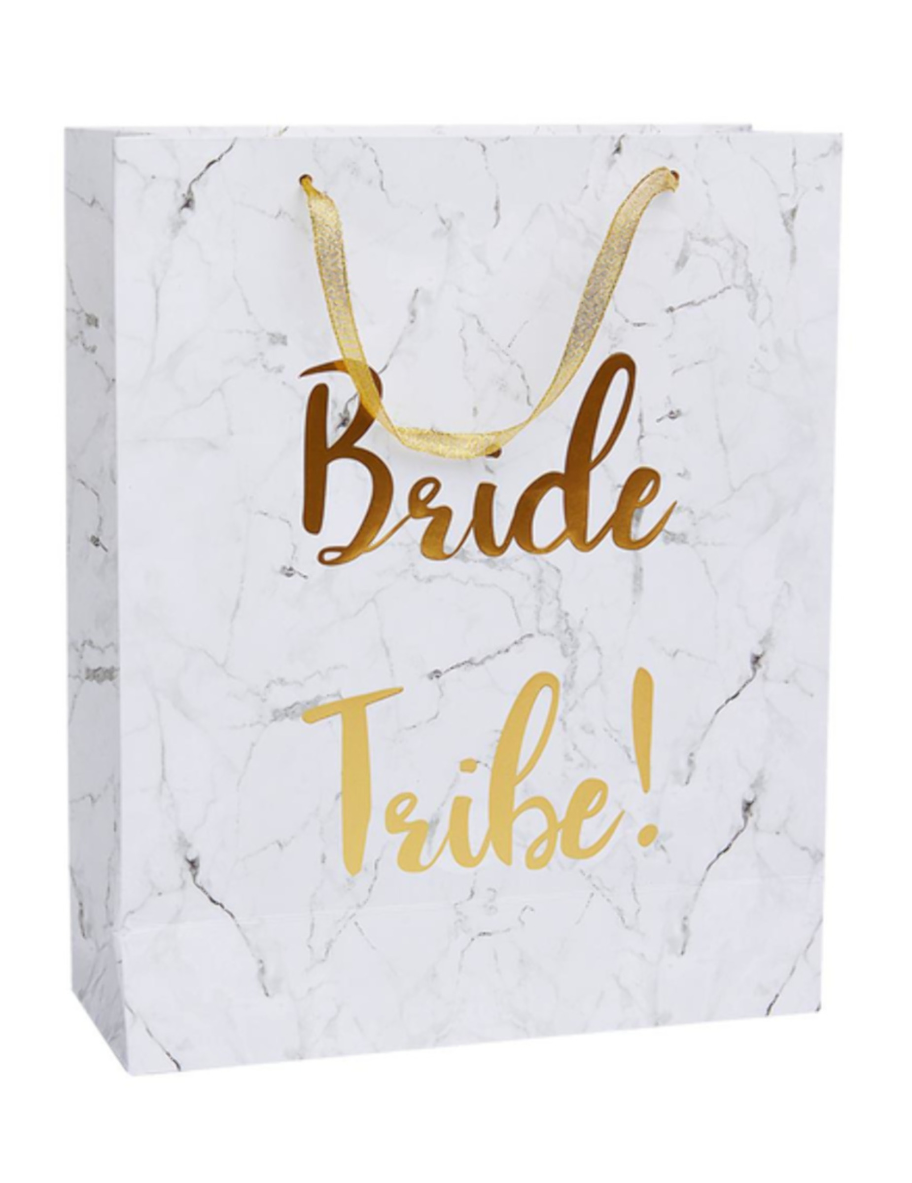 Sac cadeau marbre Bride Tribe EVJF 32 x 25 cm