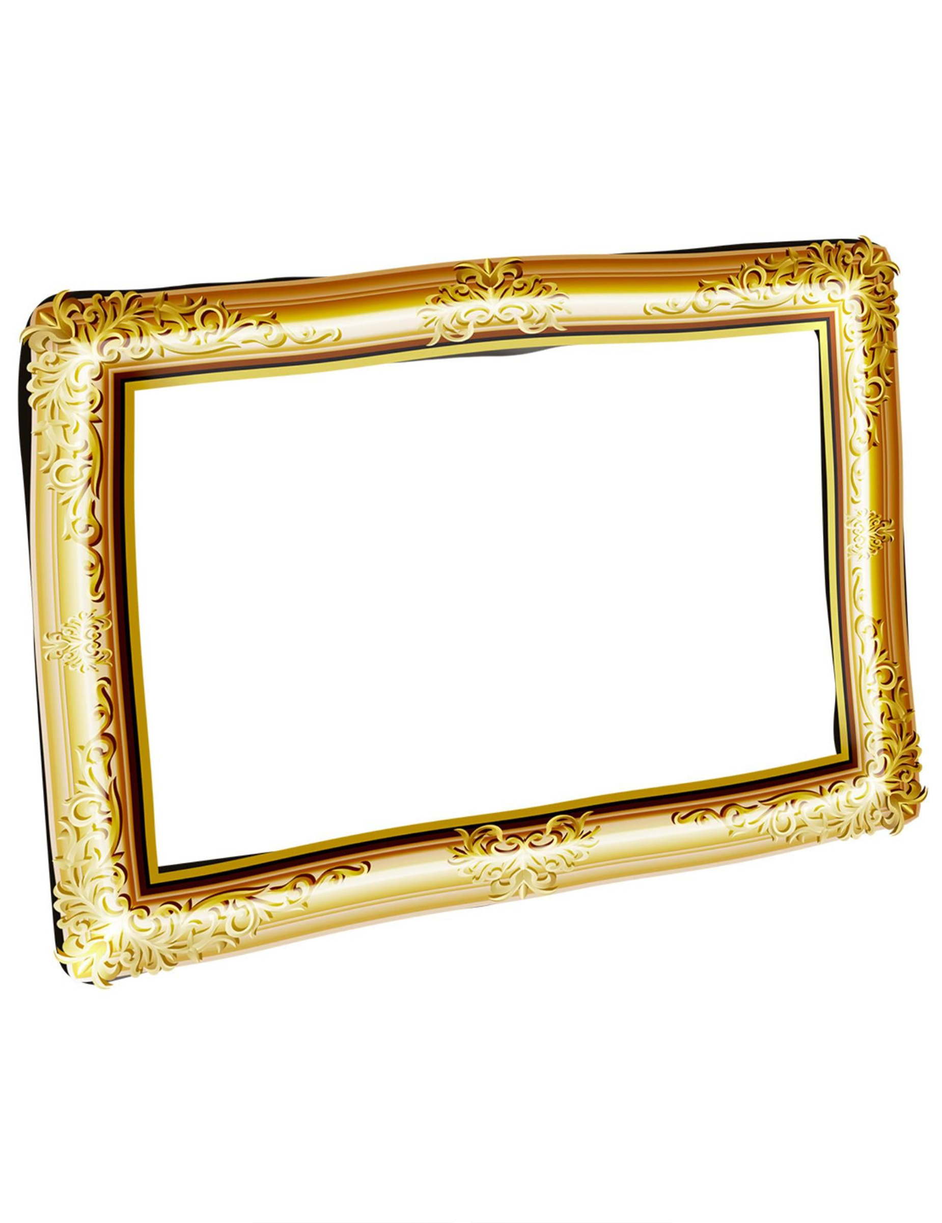 Cadre photo gonflable doré 80 x 60 cm