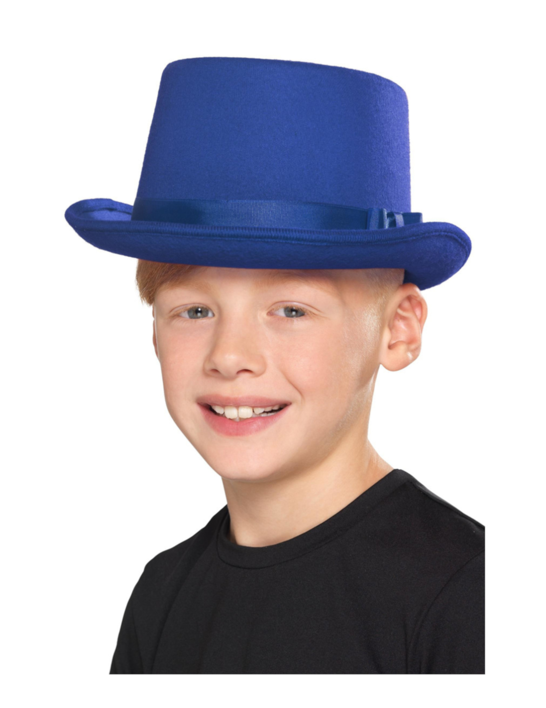 Chapeau haut de forme bleu enfant
