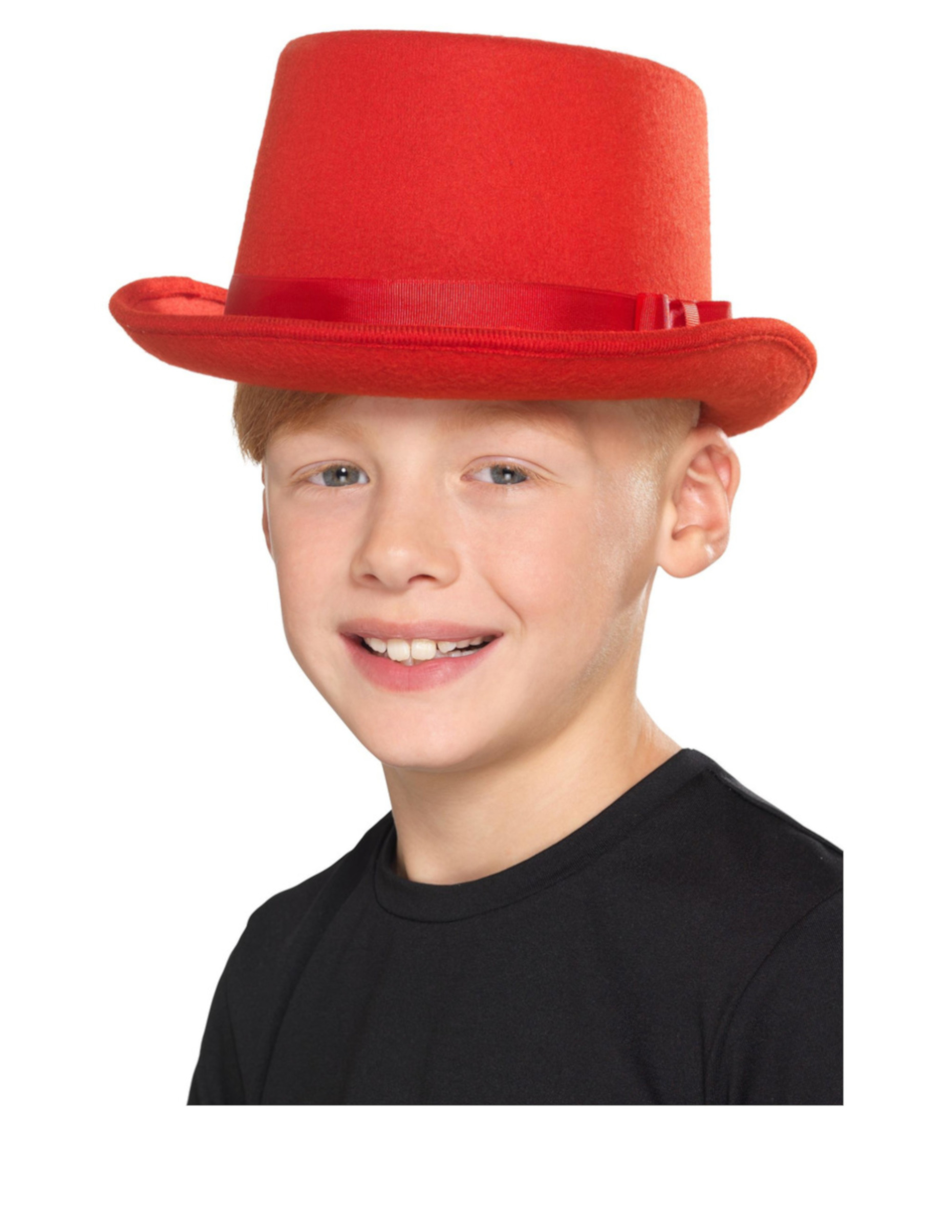 Chapeau haut de forme rouge enfant