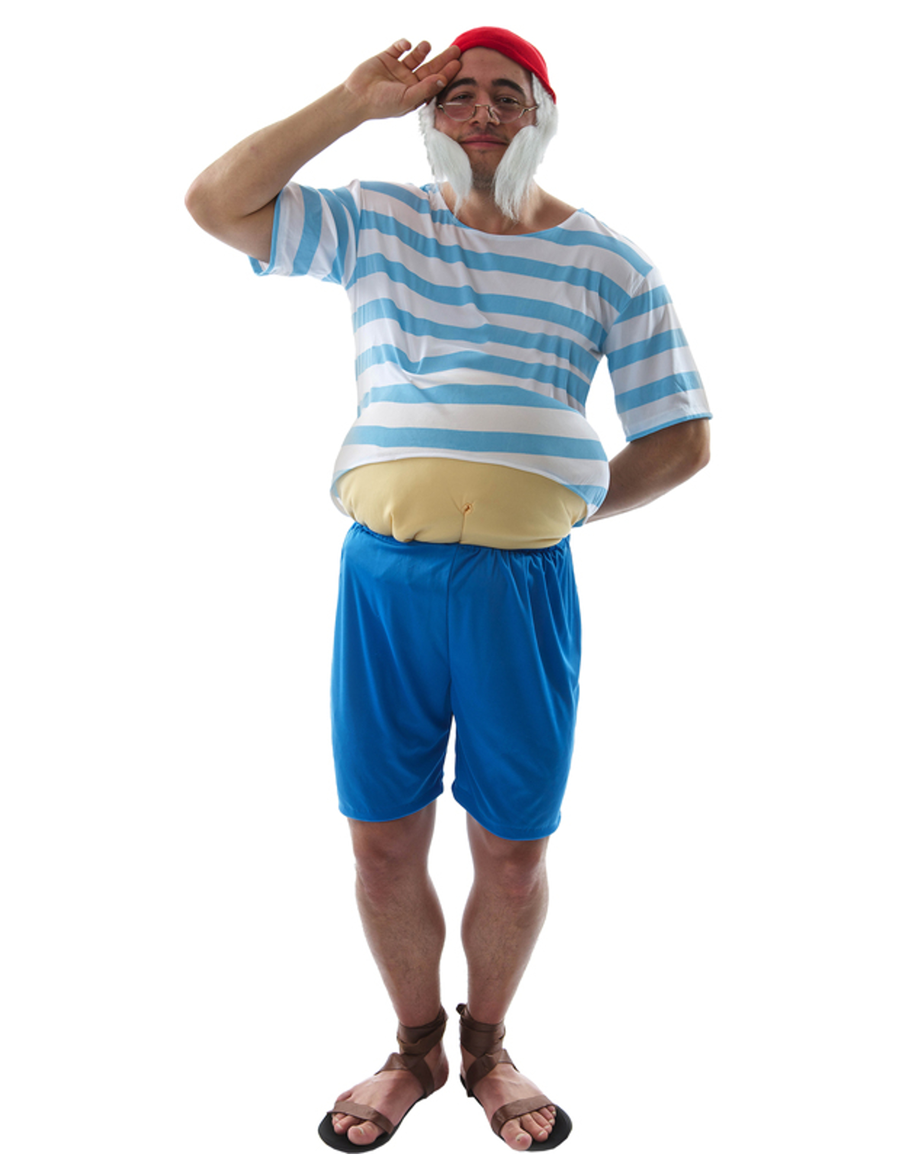 Déguisement capitaine rayé homme