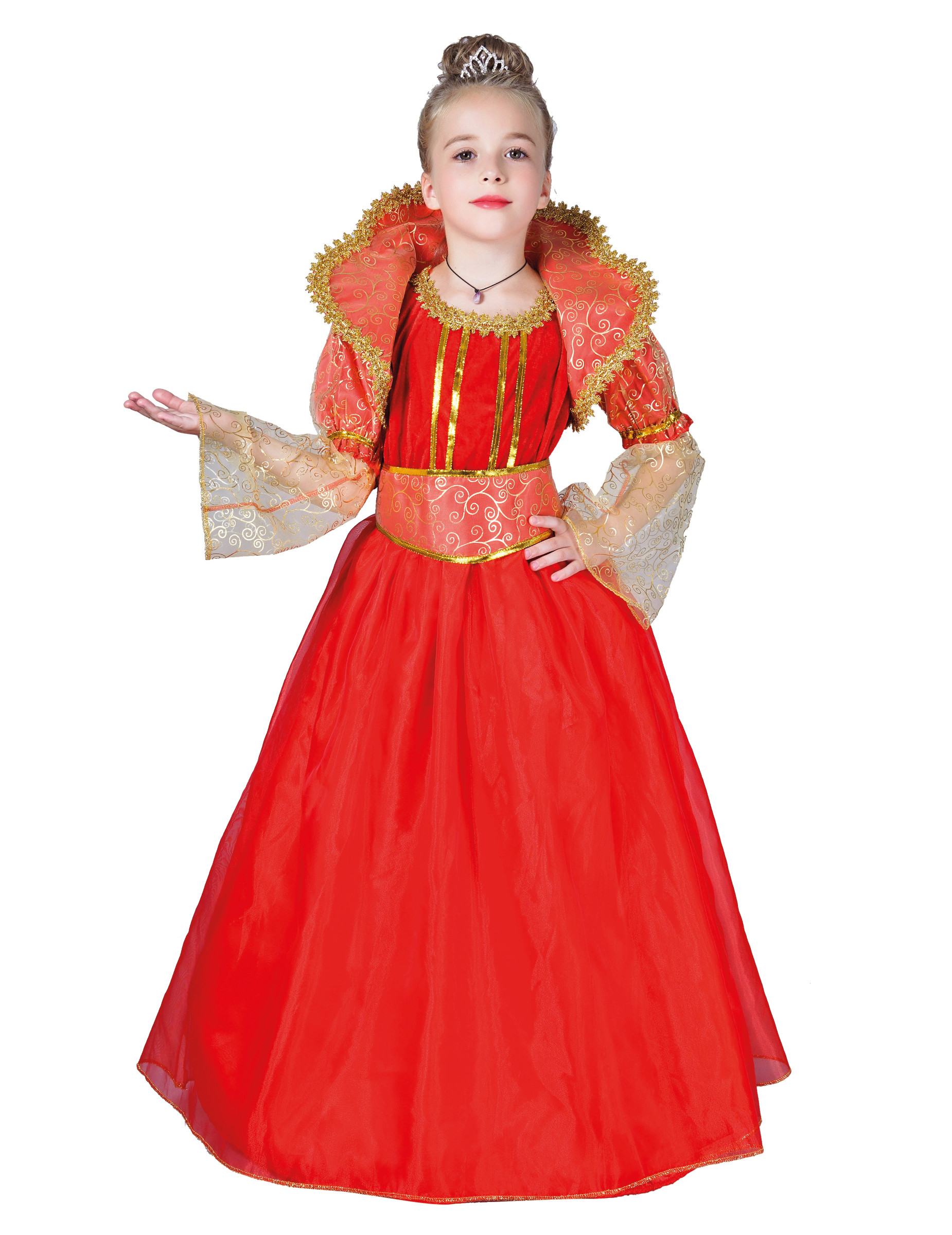 Déguisement reine rouge fille