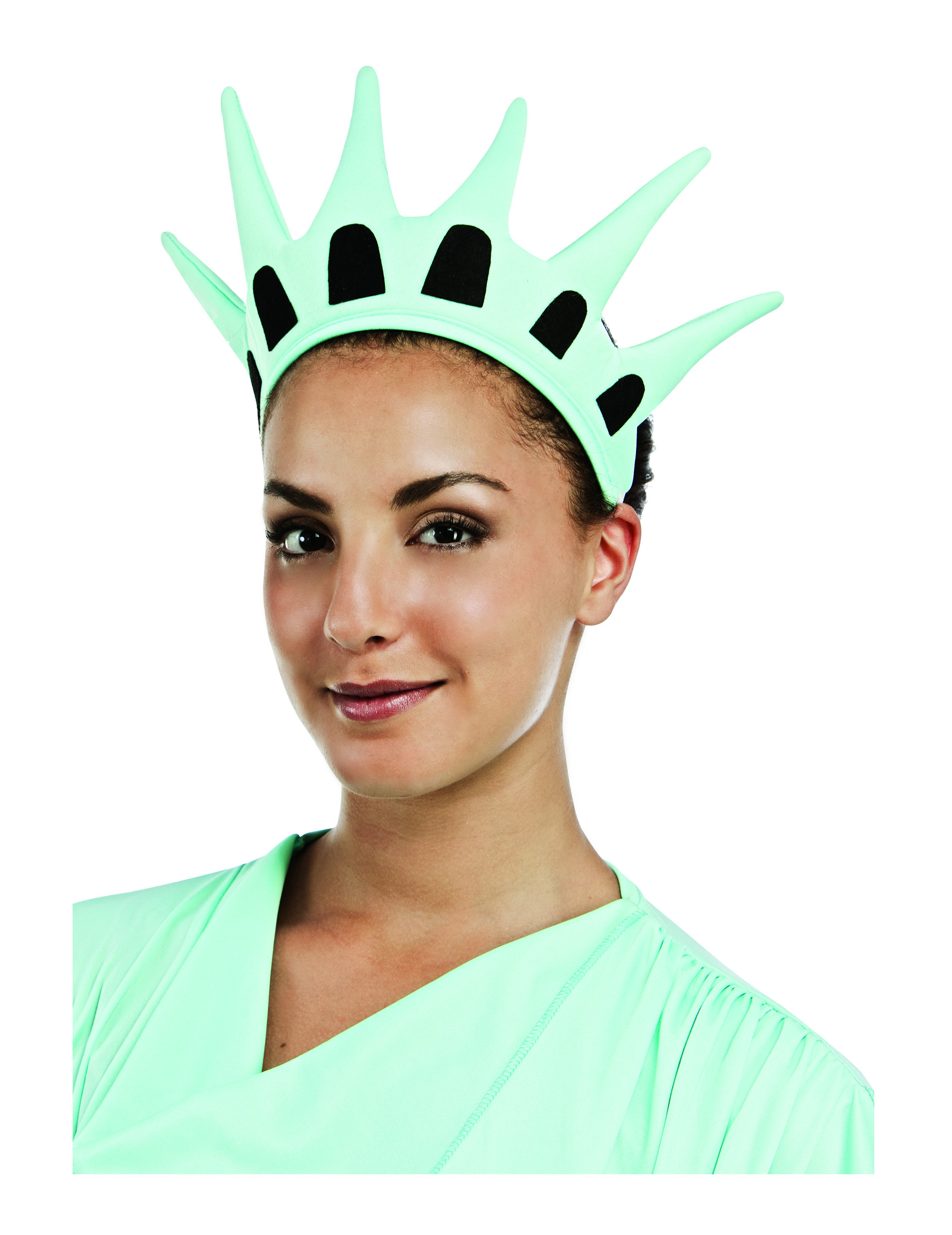 Couronne statue de la liberté en tissu adulte